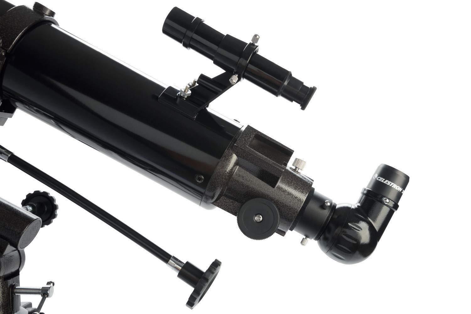 Celestron 21048 PowerSeeker 80EQ Refractor Telescope - Includes Two Eyepieces, Erect Image Diagonal, 3X Barlow Lens, Height-Adjustable Tripod and Deluxe Accessory Tray, Black - Image 6