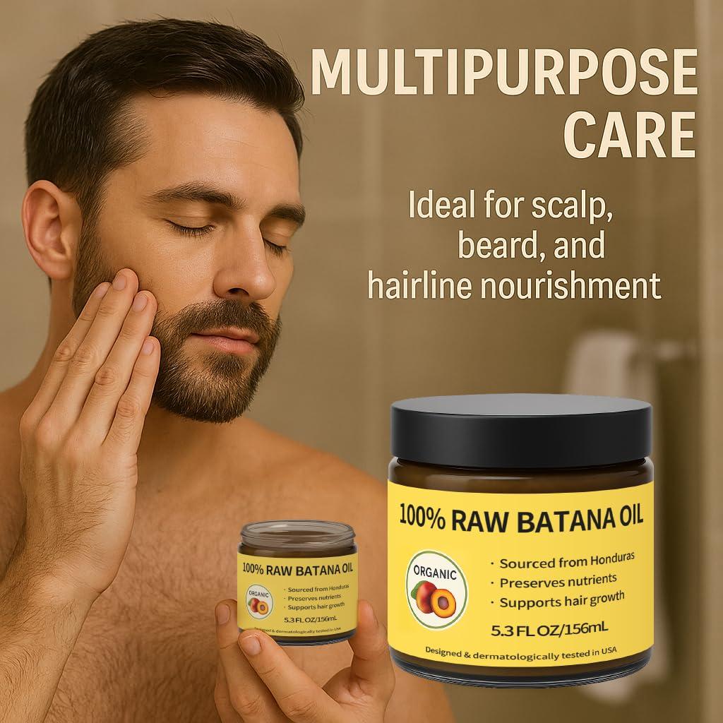 EverBliss New Batana Oil for Hair Growth - Dr. Sebi's Organic Batana Oil 100% Pure For Hair Regrowth, Repair Split Ends,Prevent Hair Loss, Natural Thickening Treatment for Men/Women - Image 5