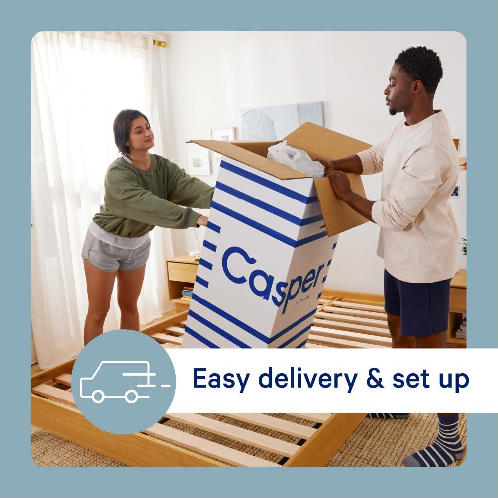 Casper Sleep Element, Medium Firm Mattress, King Size - Memory Foam + Support - 100-Night Trial - CertiPUR-US Mattress, Grey - Image 6