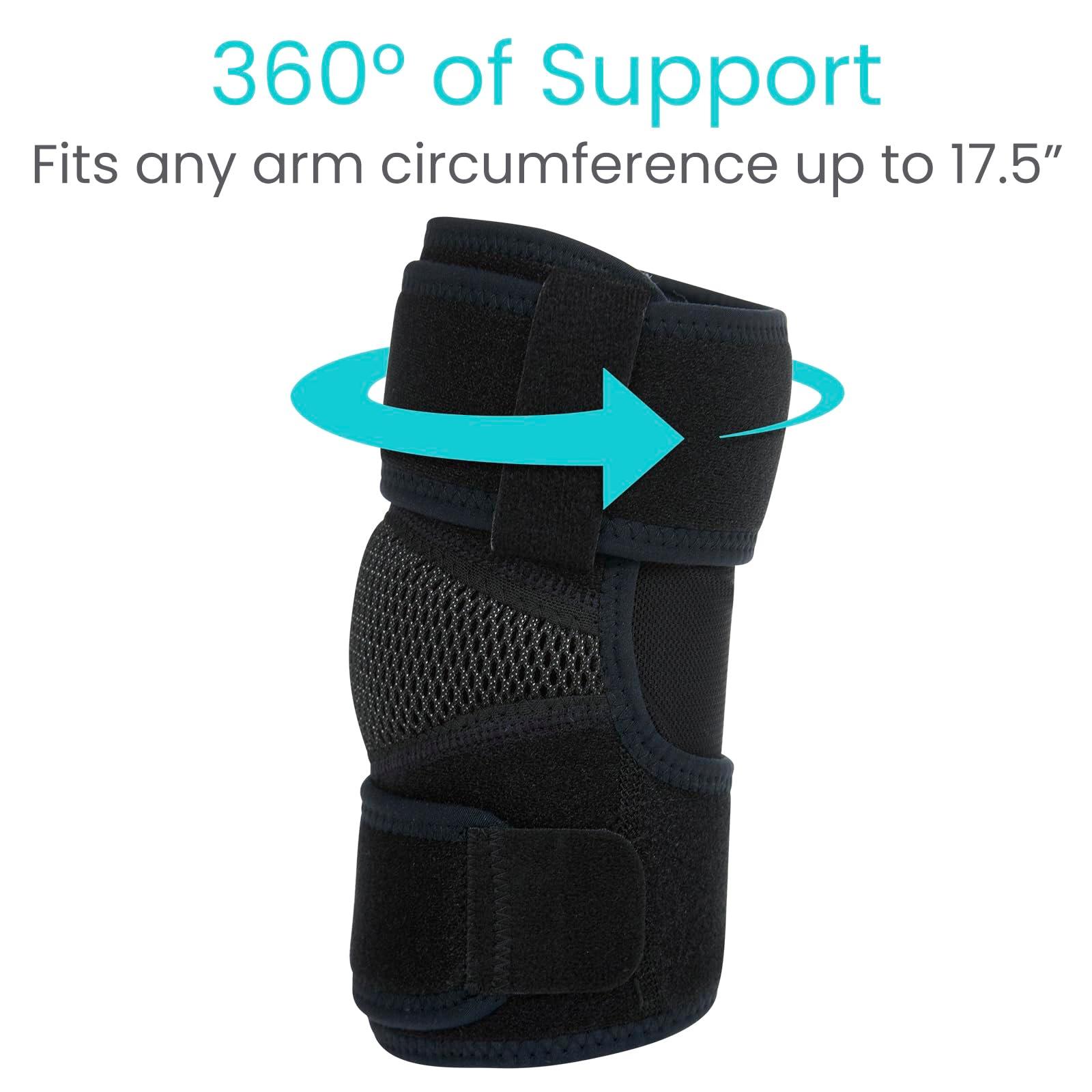 Vive Elbow Brace - Tennis Compression Sleeve - Wrap for Golfers, Bursitis, Left or Right Arm - Tendonitis Support Strap for Golf, Men and Women - Epicondylitis and Sports Recovery - Image 6