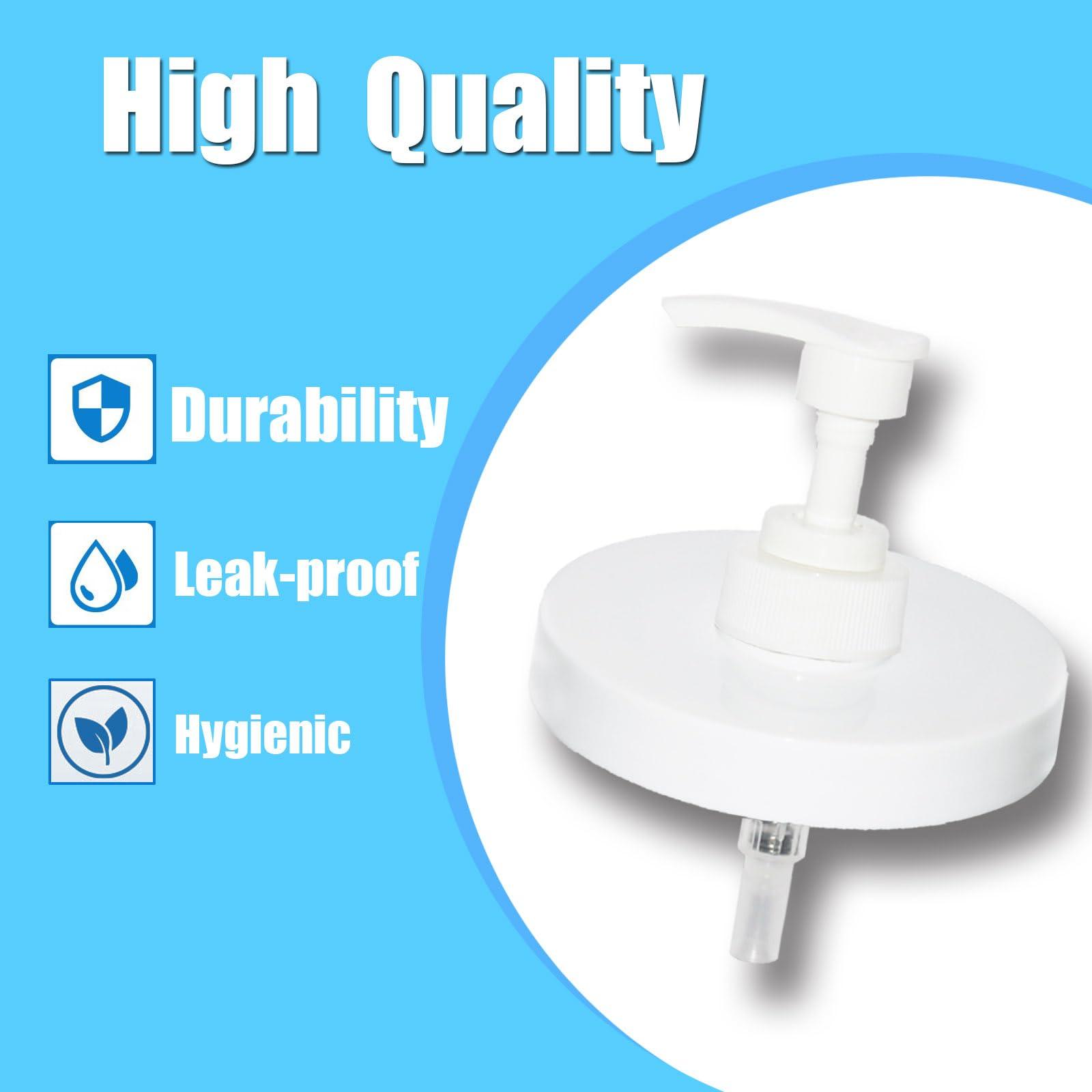 Pump Lid Compatible with CeraVe Moisturizing Cream 3.35"/8.5cm Opening, One-Touch Dispenser, Mess-Free Twist-On Design, 2 Pack with a Spatula, Skincare Organizer Essential - Image 5