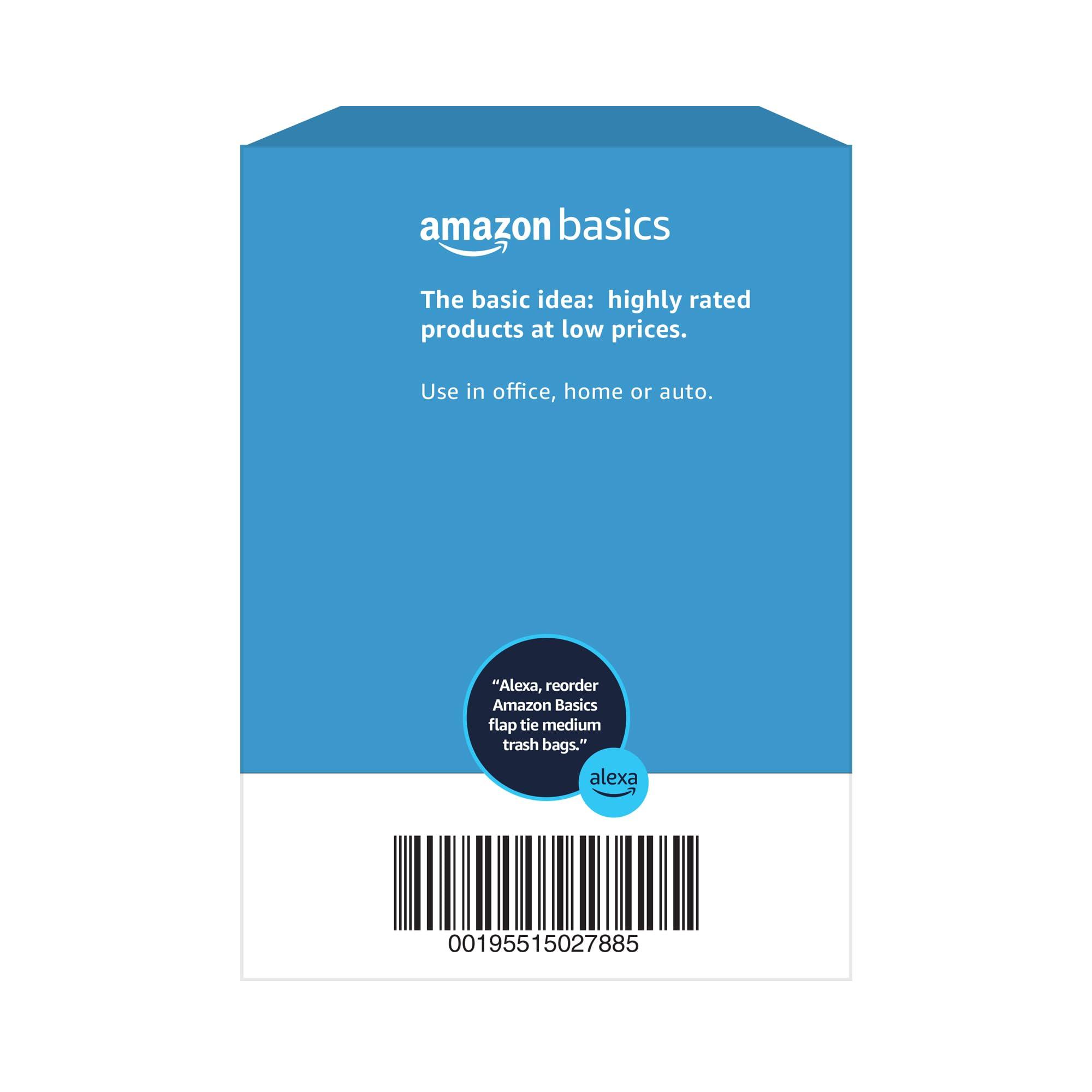 Amazon Basics 8 Gallon Flap Tie Trash Bags, 80 Count Fresh Scent - Image 6