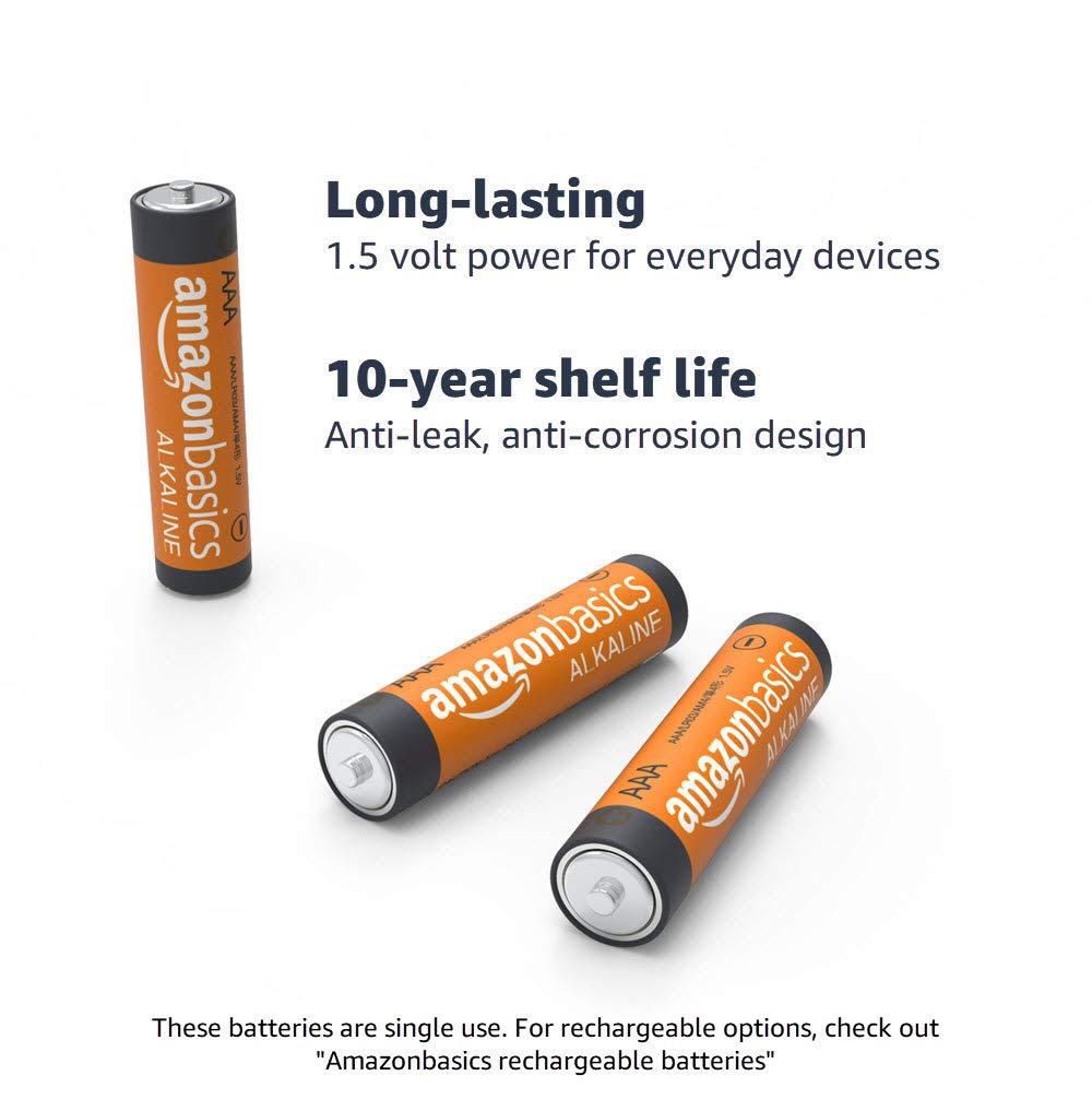 Amazon Basics AAA High-Performance Alkaline Batteries, 1000 Count (10 Packs of 100) - Image 3