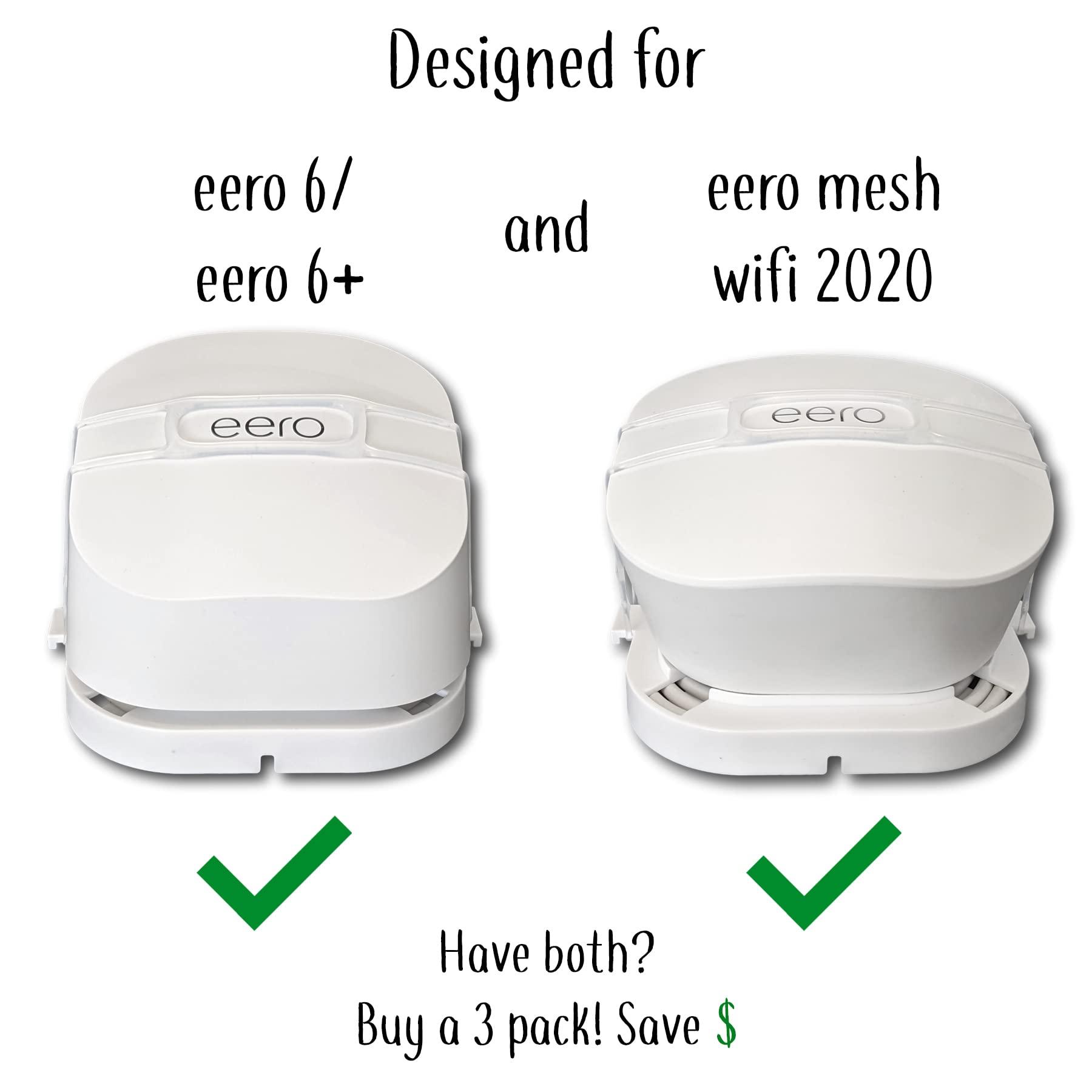 The Eero Genie for eero 6, 6+, and Mesh Wi-Fi: Wall Mount Outlet Holder Stand | Lowest Profile | Open Access | Multiple Install Options | Horizontal Outlets | Design Winner! (1-Pack) - Image 3