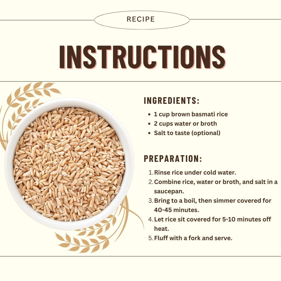 Mountain High Organics Organic and Non-GMO Brown Basmati Rice, 25 Lb - Image 5
