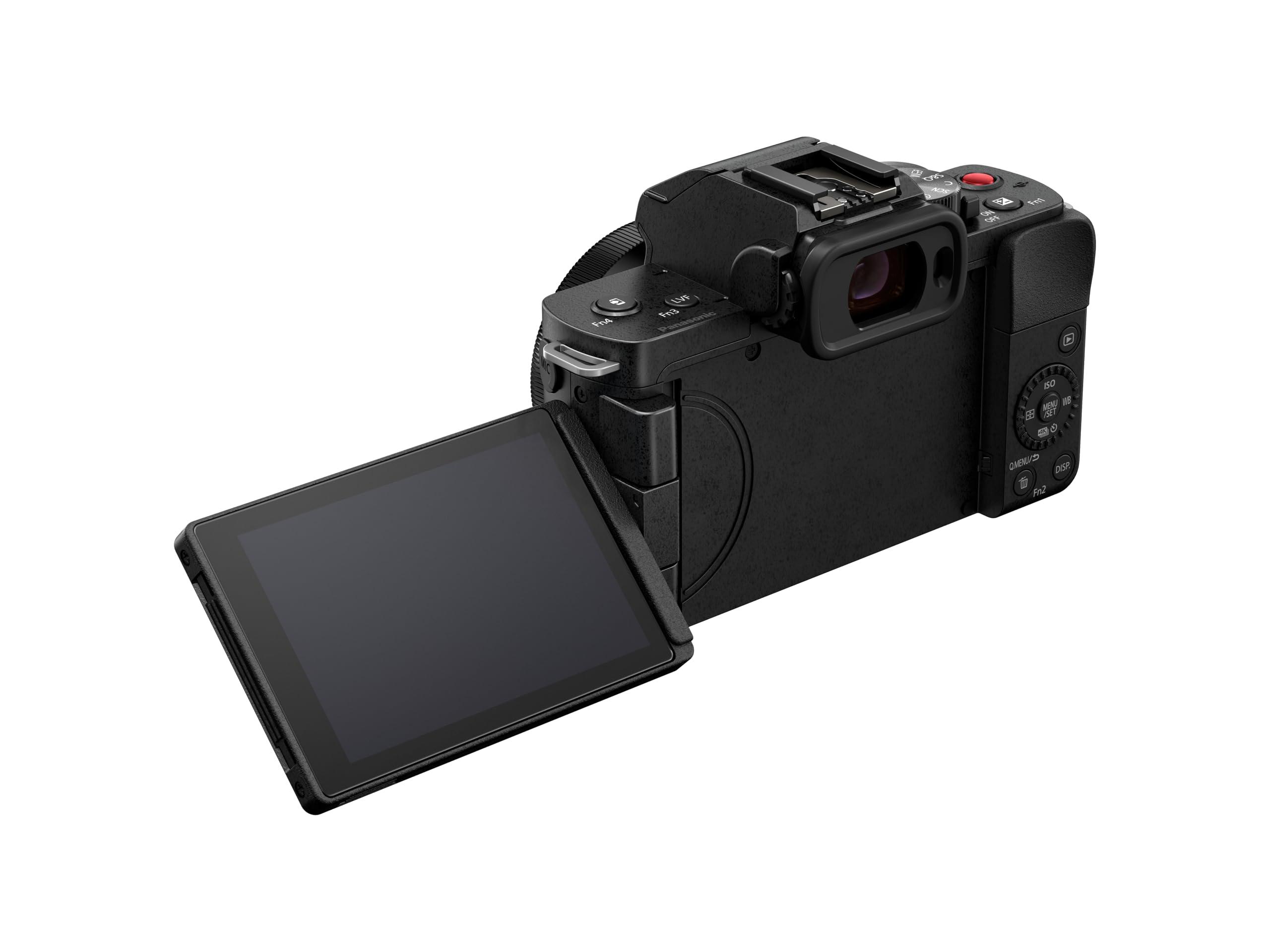Panasonic LUMIX G100 4k Mirrorless Camera for Photo and Video, Built-in Microphone with Tracking, Micro Four Thirds Interchangeable Lens System, 12-32mm Lens, 5-Axis Hybrid I.S., DC-G100DKK (Black) - Image 5
