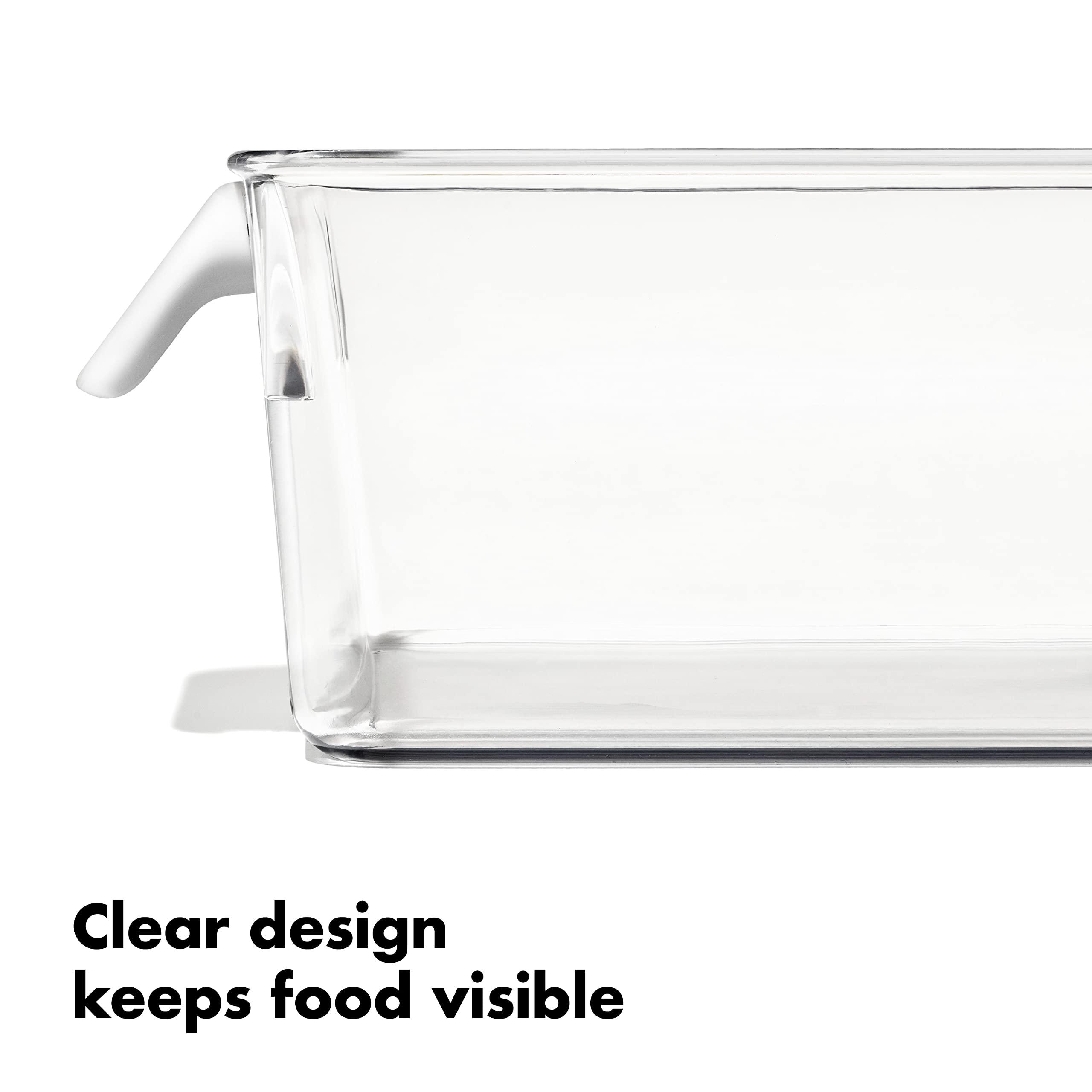 OXO Good Grips Fridge Organization Bin 5 in x 10 in - for Berry Bins, Yogurt Cups and More - Image 6