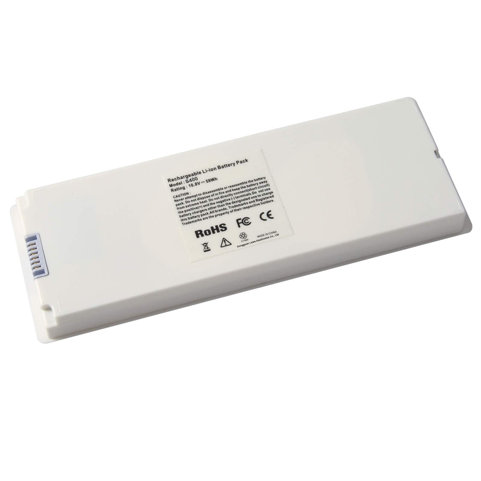 ARyee 59Wh 10.8V A1185 Laptop Battery Replacement for Apple MacBook 13 A1181 MA561 MA254 MA255 MB402 MB061 MB062 (Mid/Late 2006, Mid/Late 2007, Early/Late 2008, Early/Mid 2009)