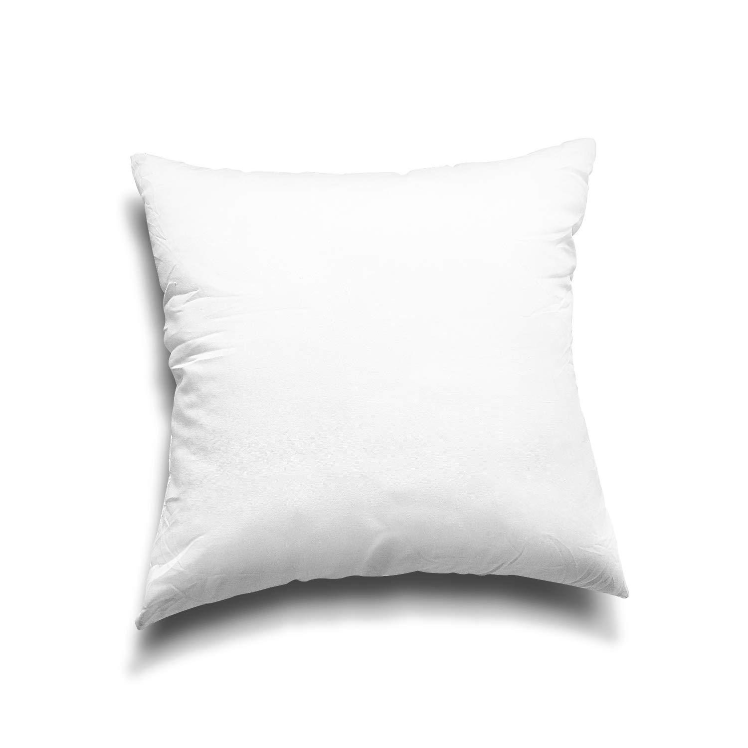 EDOW Throw Pillow Inserts, Set of 4 Lightweight Down Alternative Polyester Pillow, Couch Cushion, Sham Stuffer, Machine Washable. (White, 18x18) - Image 5