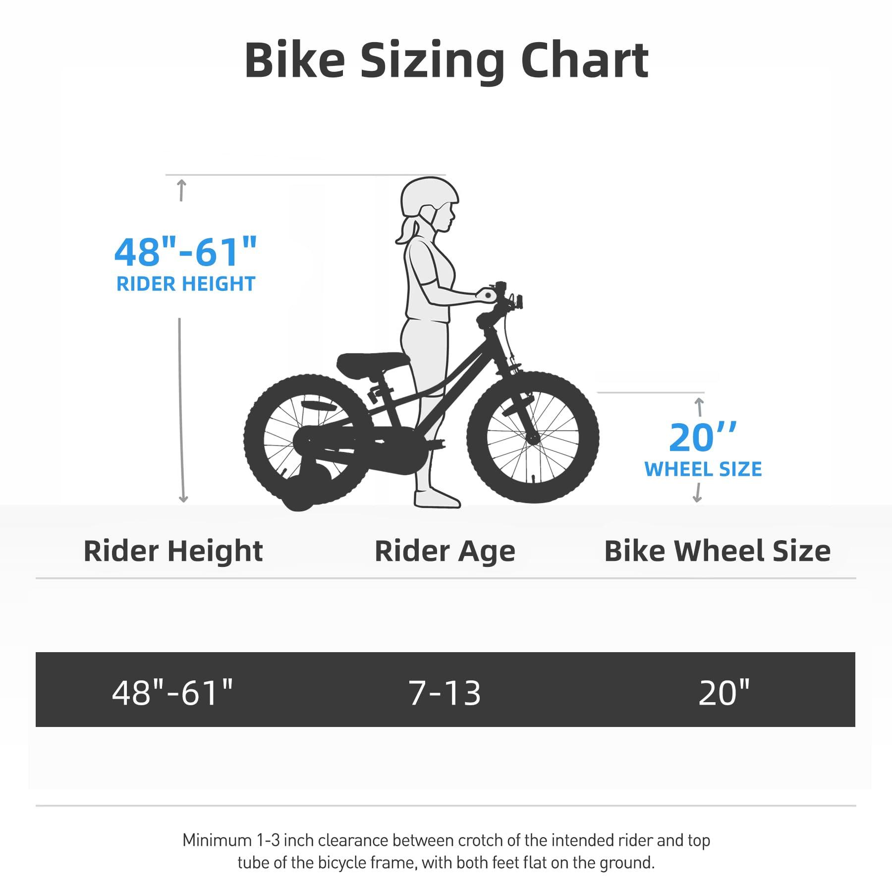 JOYSTAR NEO 20 Inch Kids Bike for Ages 6-10 Years Old Boys & Girls, 20 Inch Wheels Kids Mountain Bike with Training Wheels & Handbrake, Kids' Bicycles, Multiple Colors - Image 5
