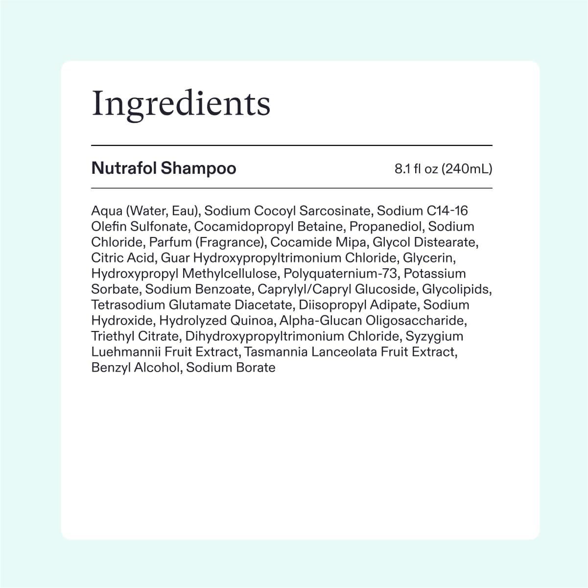 Nutrafol Shampoo, Cleanse and Hydrate Hair and Scalp, Improves Hair Volume, Strength and Texture, Physician-formulated for Thinning Hair, Color Safe, Sulfate Free - Image 6