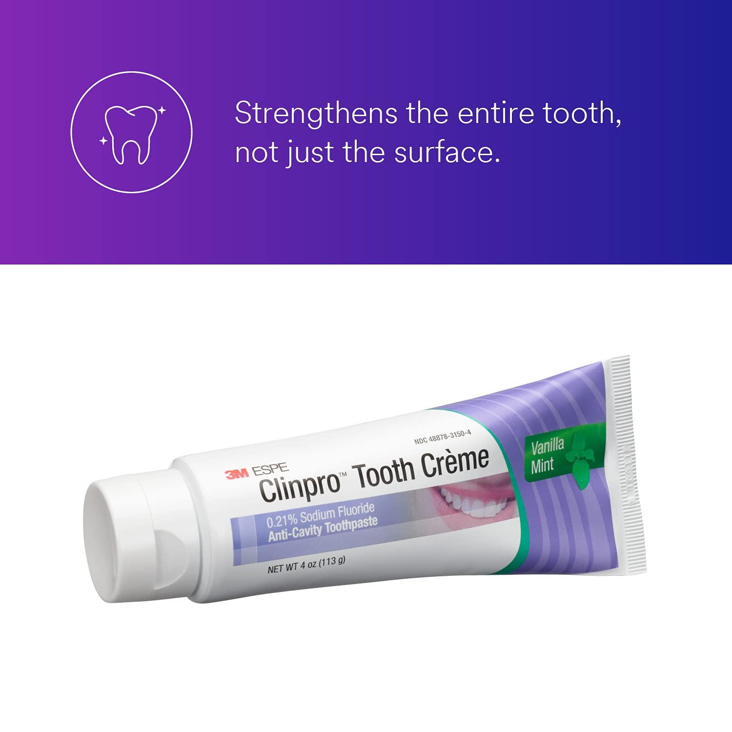 3M Clinpro Tooth Creme 0.21% Sodium Fluoride Anti Cavity Toothpaste, Vanilla Mint - Image 3