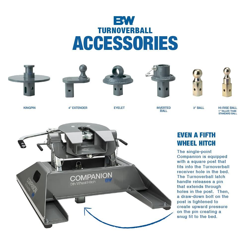 B&W Trailer Hitches Turnoverball Gooseneck Hitch - GNRK1111 - Compatible with 2011-2016 Ford F250 & F350 Trucks - Image 5