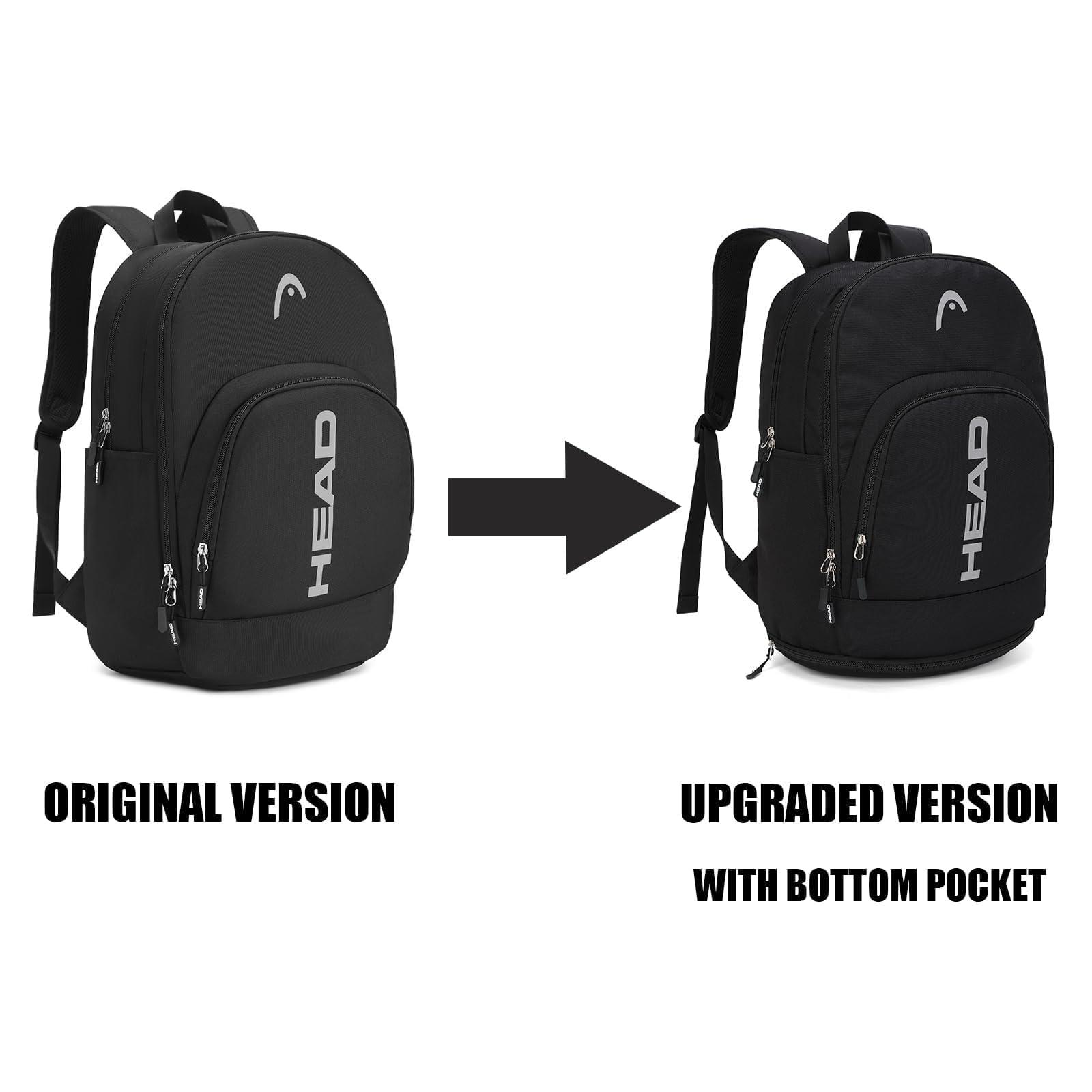 HEAD Waterproof Travel Backpack for Men, Lightweight 15.6 Inch Laptop Backpack with Shoes Compartment, Casual Daypack College Backpacks with 10 Pockets for Overnight/Sports Gym/Work/Fitness - Image 4
