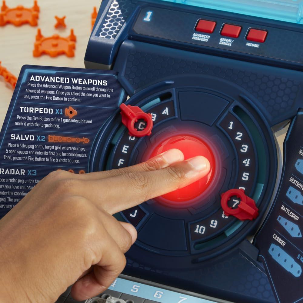 Hasbro Gaming Electronic Battleship Reloaded Board Game, Naval Combat Strategy Game with Sounds, Lights, Special Attacks, Ages 8 and Up, 1-2 Players - Image 5