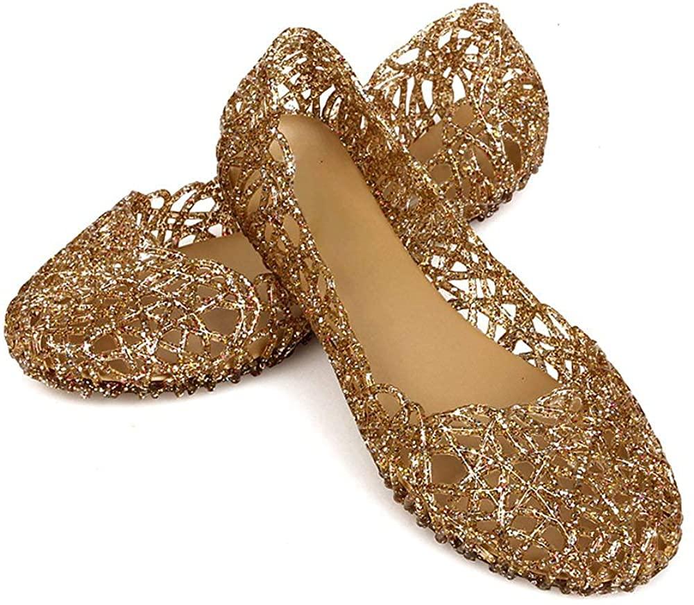 Domucos Womens Sandals Flat Jelly Shoes Slip On Hollow Out Loafers… - Image 3