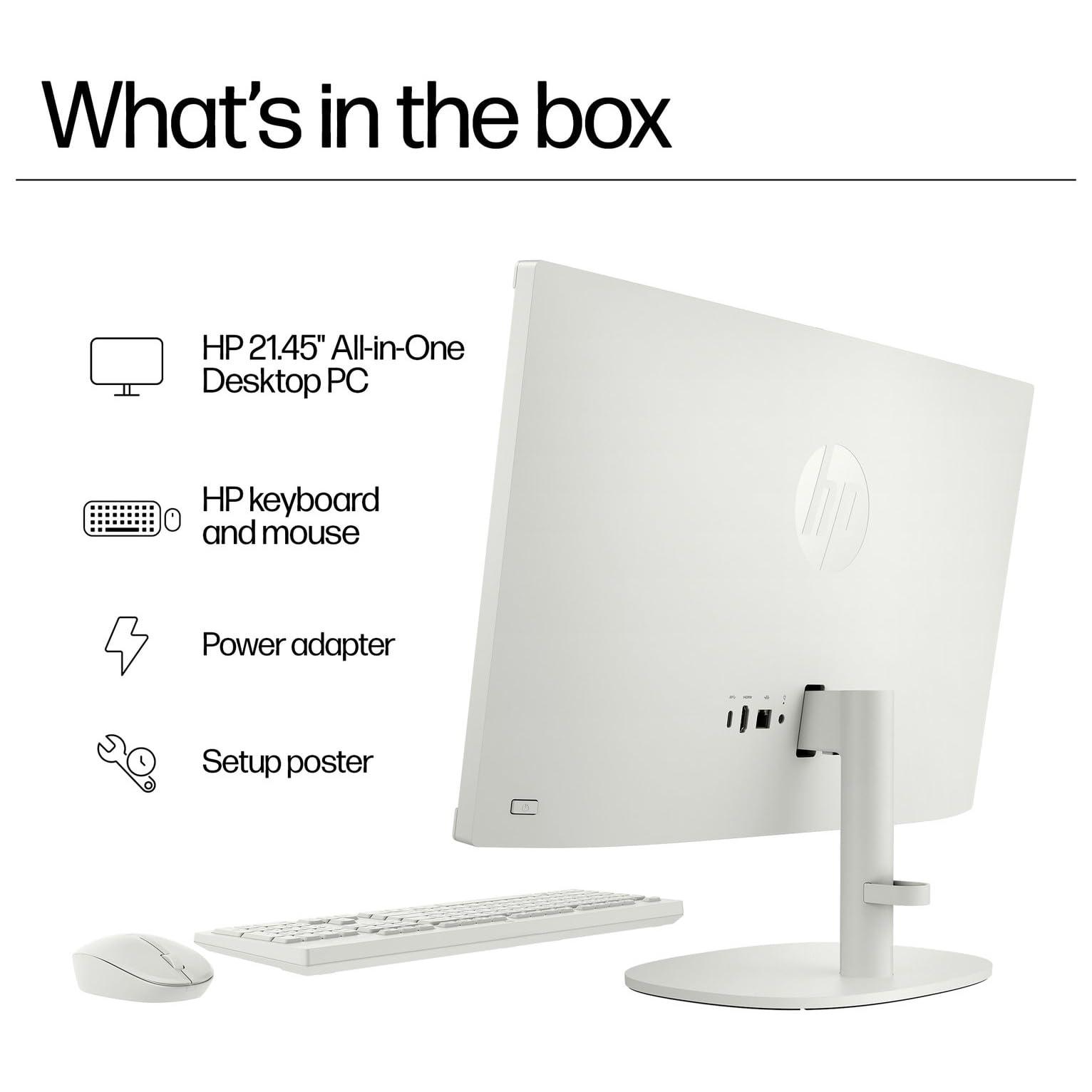HP 22" All-in-One Desktop Computer for Home and School, Intel Quad-Core Processor (Beat i3-1110G4), FHD Display, 32GB DDR5 RAM, 640GB Storage, WiFi 6, Bluetooth, Business AIO, Windows 11 Pro, AZ-XUT - Image 8