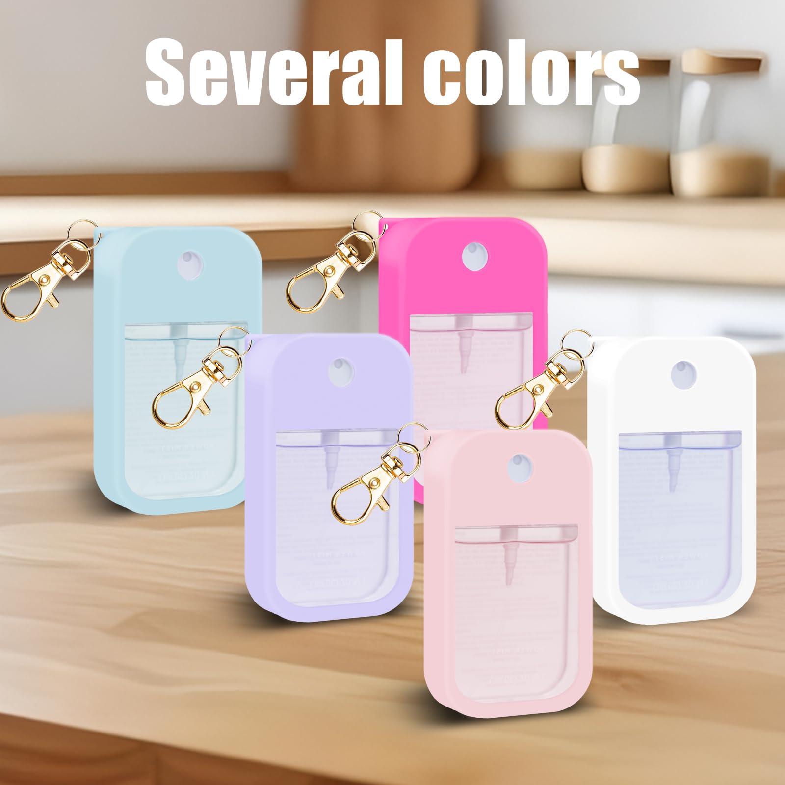 ZERCEJC Silicone Case Compatible with Touchland Hand Sanitizer Spray，Power Mist and Glow Mist 1 fl Oz Protective Case with Key Chain for Touchland Hand Sanitizer Spray Accessory (Pink) - Image 7