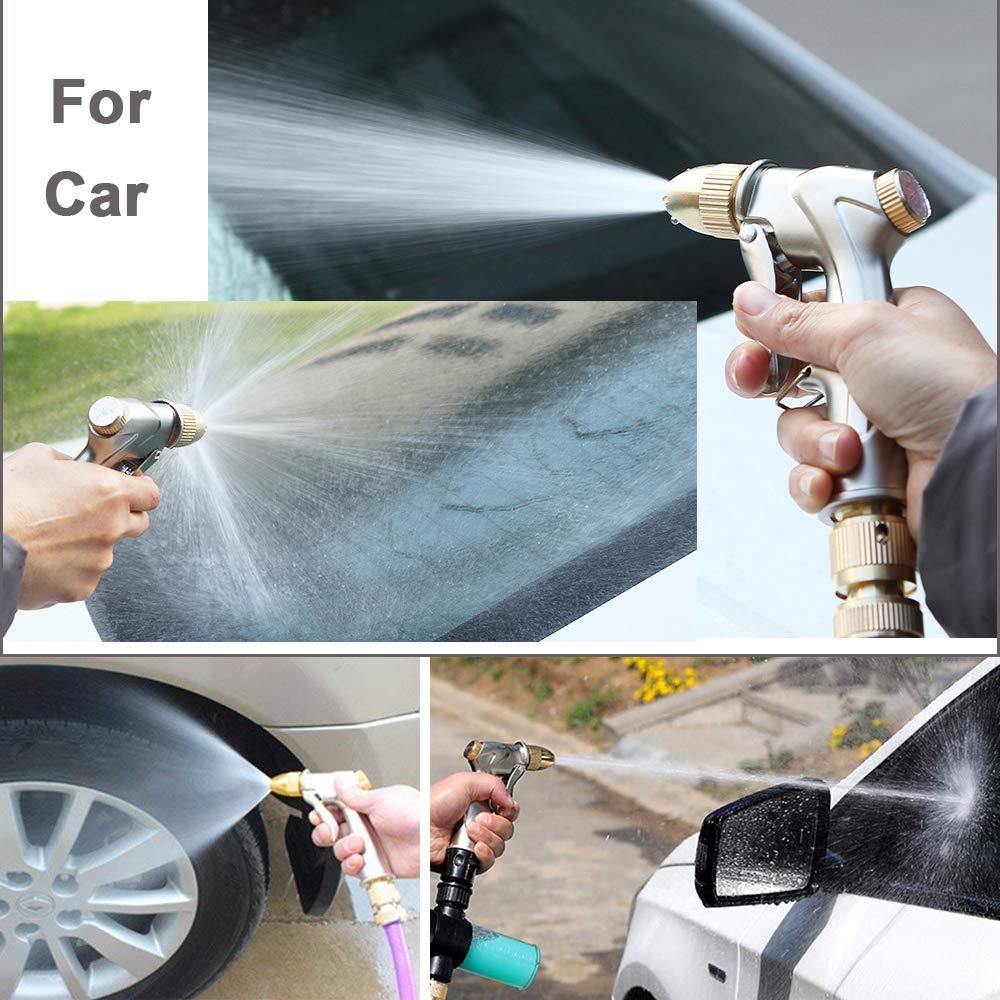 FANHAO Upgraded Garden Hose Nozzle Sprayer, 100% Heavy Duty Metal Handheld Water Nozzle High Pressure in 4 Spraying Modes for Watering Plants and Lawn, Car Washing, Patio and Pet - Image 6