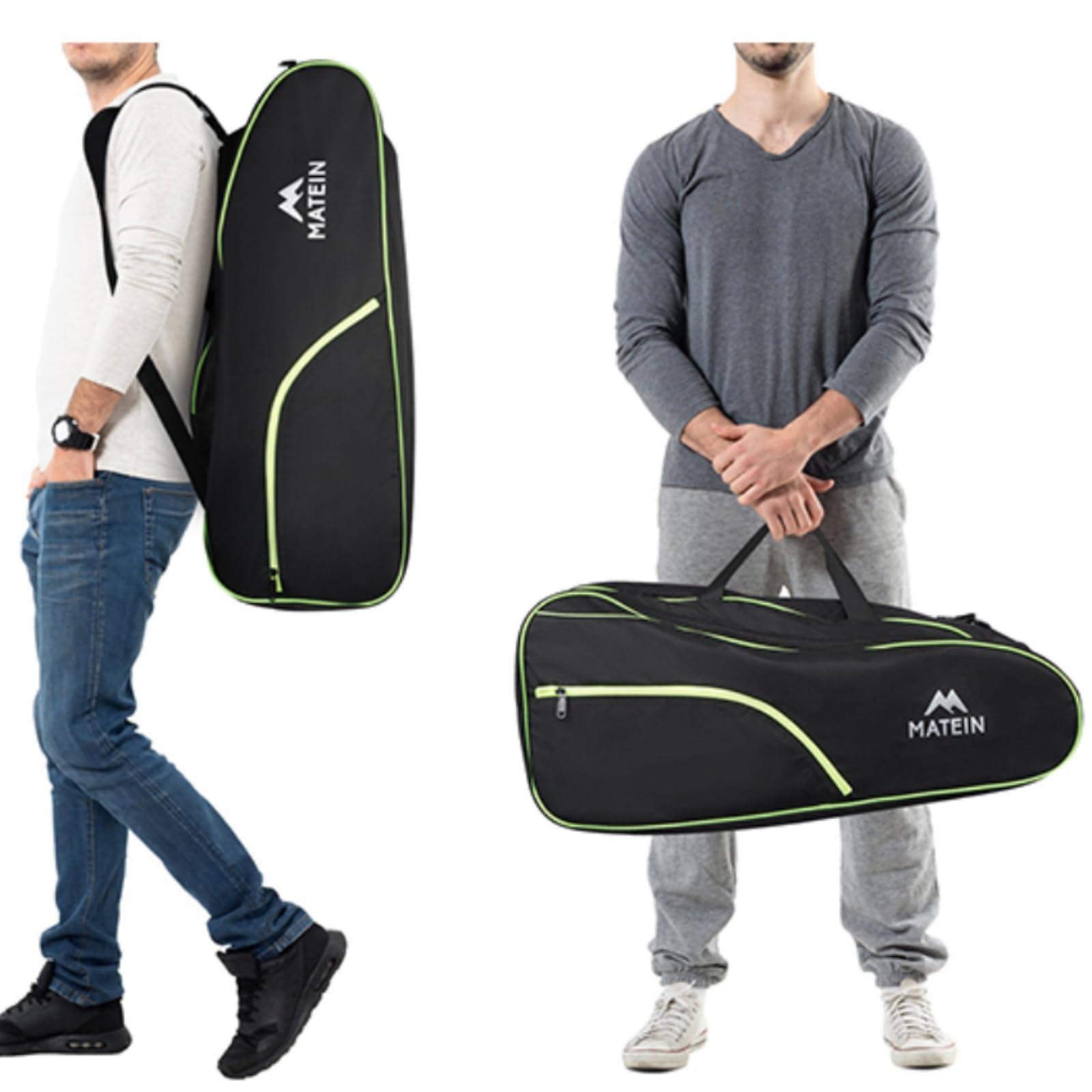 MATEIN Tennis Bag 6 Rackets, Extra Large Protective Convertible Racquet Bag with Shoes Compartment for Men Women, Racket Backpack with Cooler Pocket & Removeable Shoulder Strap for Sport Equipment - Image 9