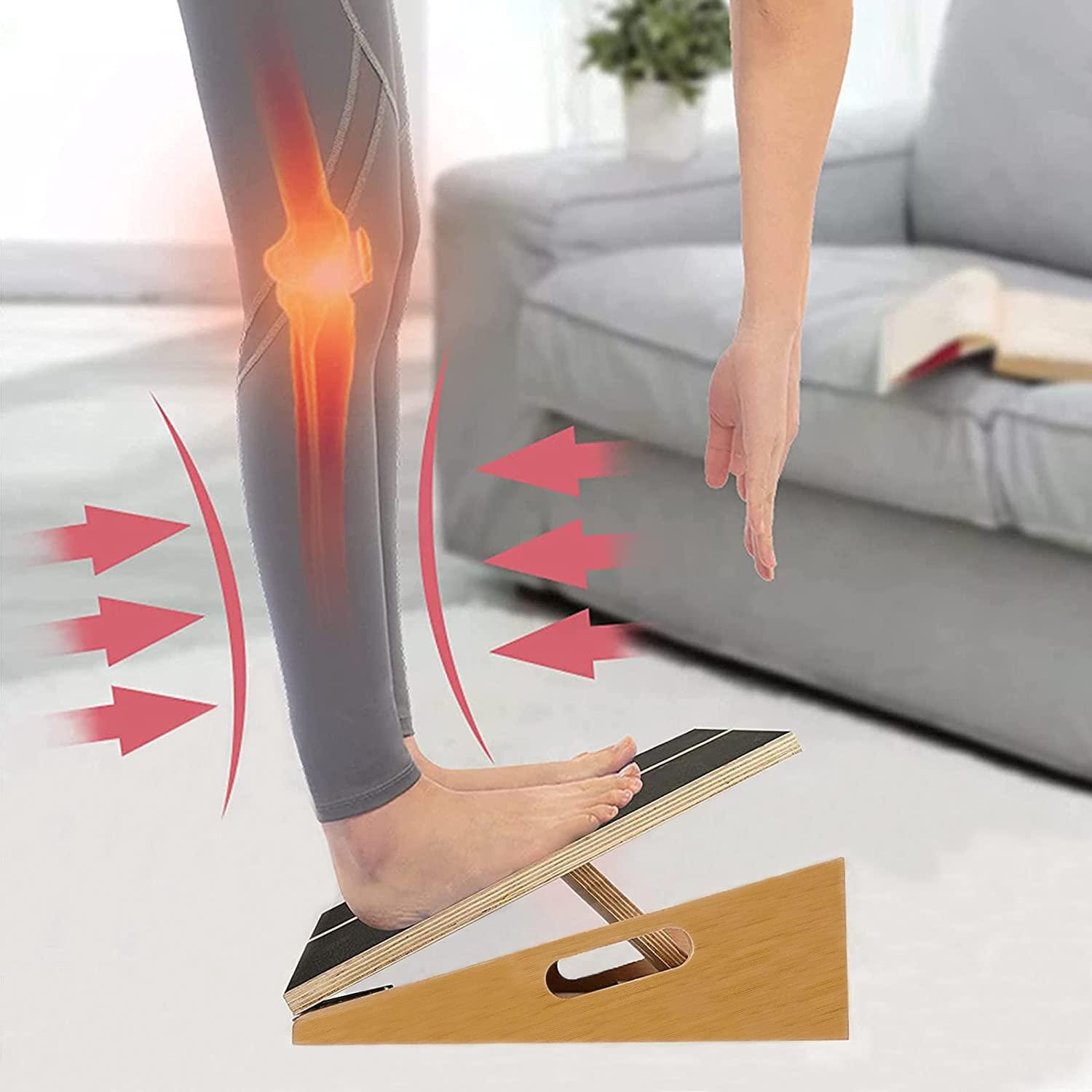 Slant Board for Calf Stretching Squats Calf Stretcher Incline Stretch Adjustable Wooden Wedge Footrest Professional for Knees Ankle Heel Feet Leg - Image 9