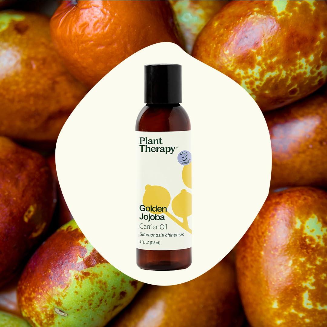 Plant Therapy Jojoba Golden Carrier Oil 4 oz 100% Pure, Cold-Pressed, Natural and GMO-Free Moisturizer and Carrier Oil for Essential Oils - Image 3