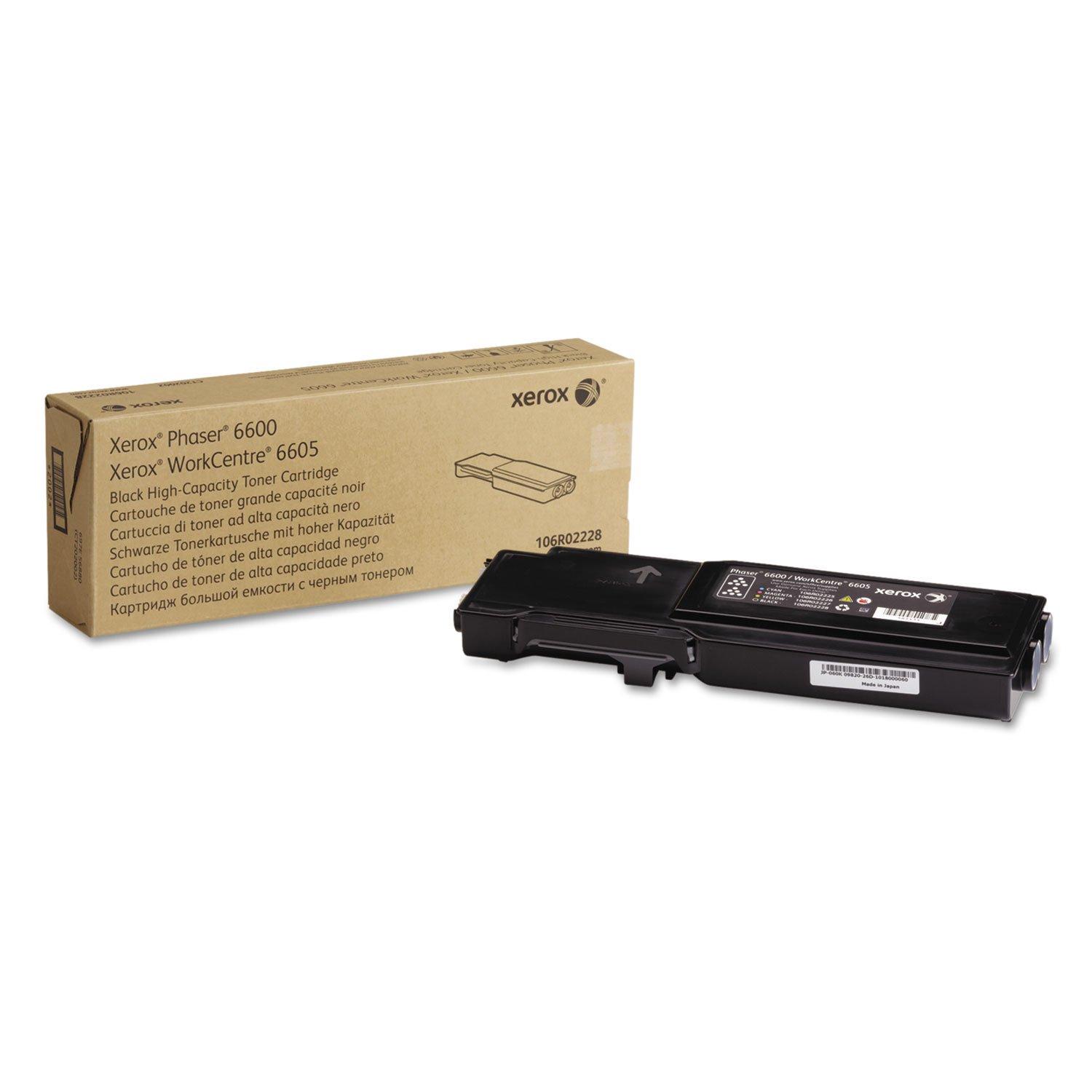 Xerox Phaser 6600/ WorkCentre 6605 Black High Capacity Toner-Cartridge (8,000 Pages) - 106R02228