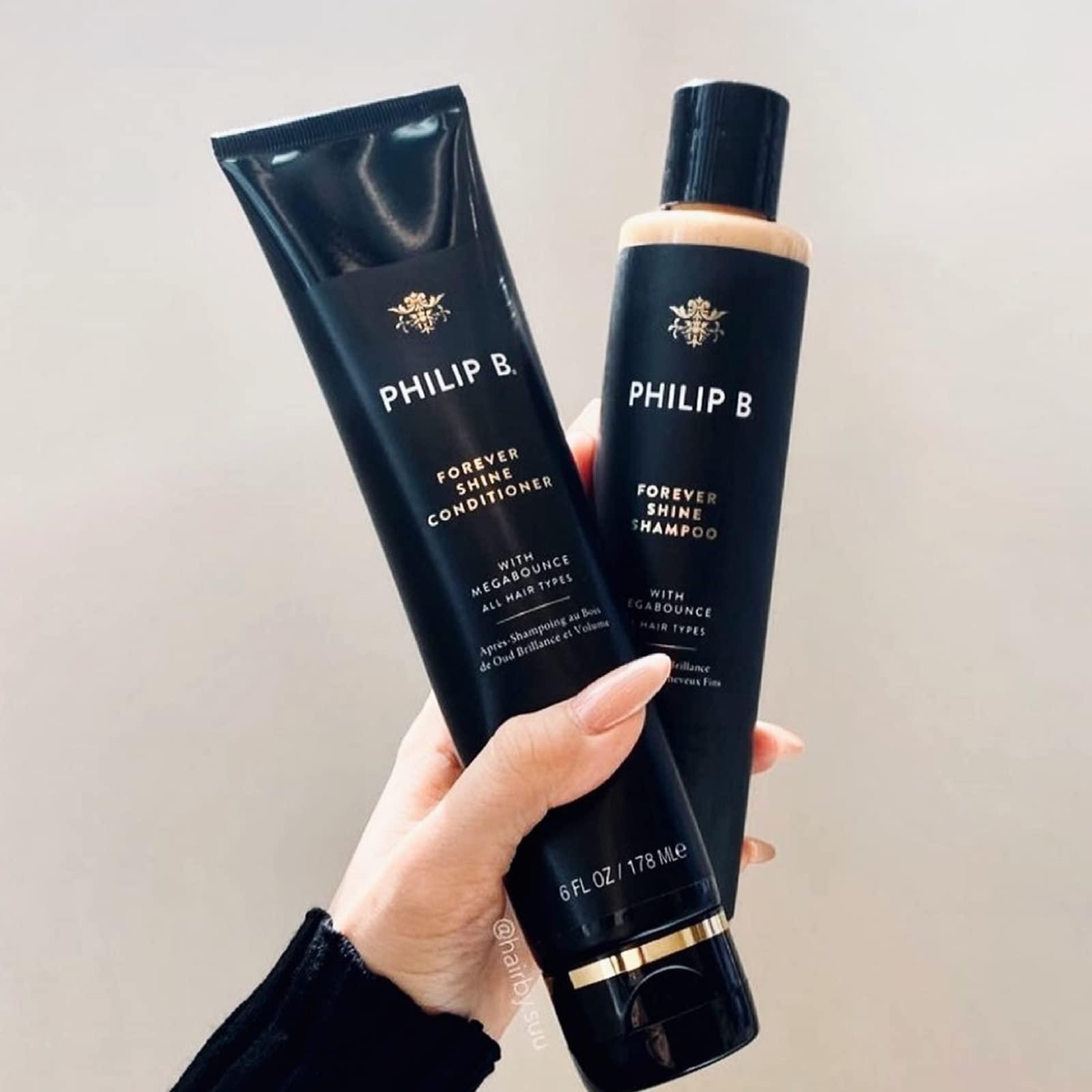 PHILIP B. Forever Shine Hair Conditioner With Notes of Pure Oud, 32 oz. (947 ml) - With Megabounce, Add Volume & Shine for Days, For All Hair Types - Image 8