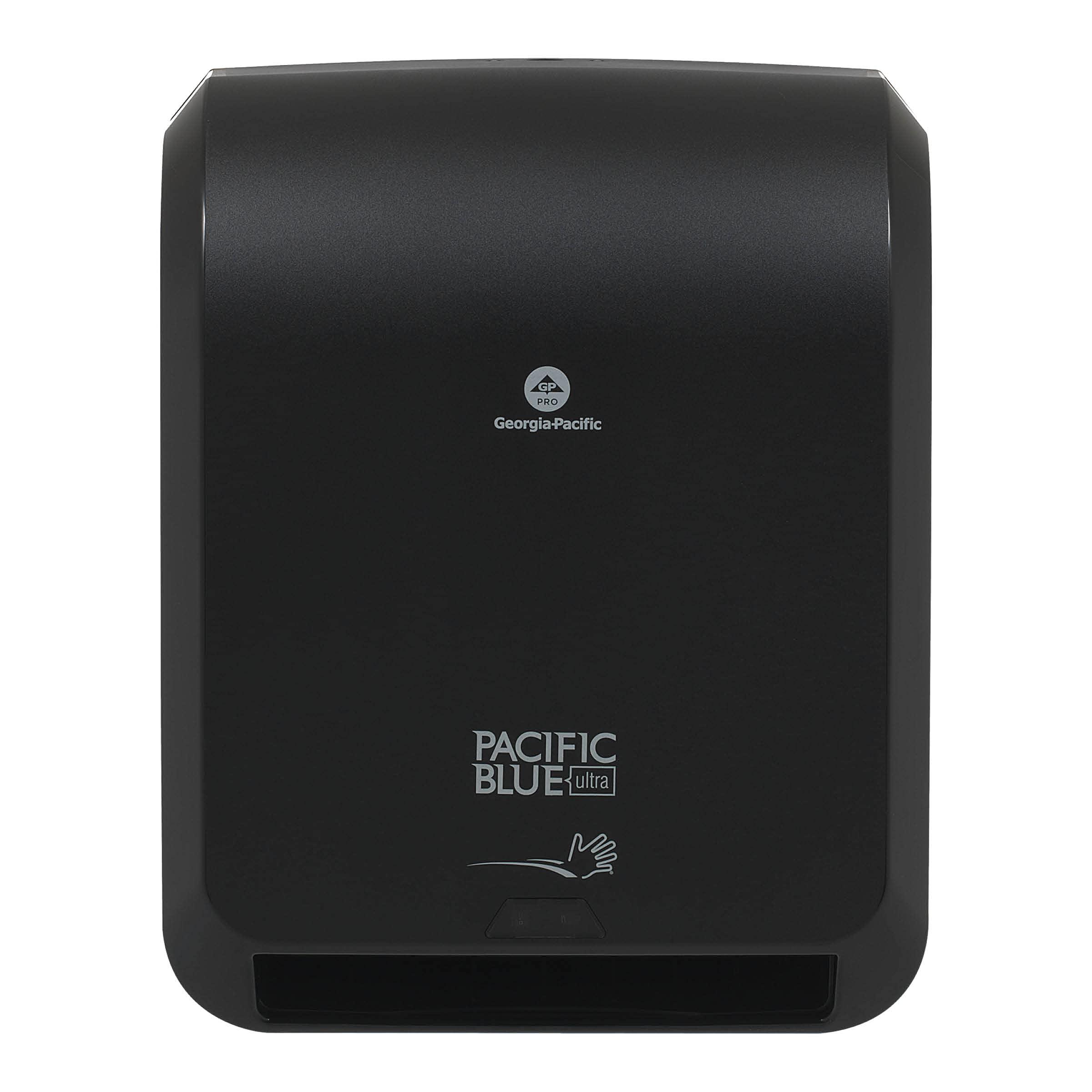 Pacific Blue Ultra 8" High-Capacity Automated Touchless Paper Towel Dispenser by GP PRO (Georgia-Pacific); Black; 59590; 12.9" W x 9" D x 16" H; 1 Dispenser