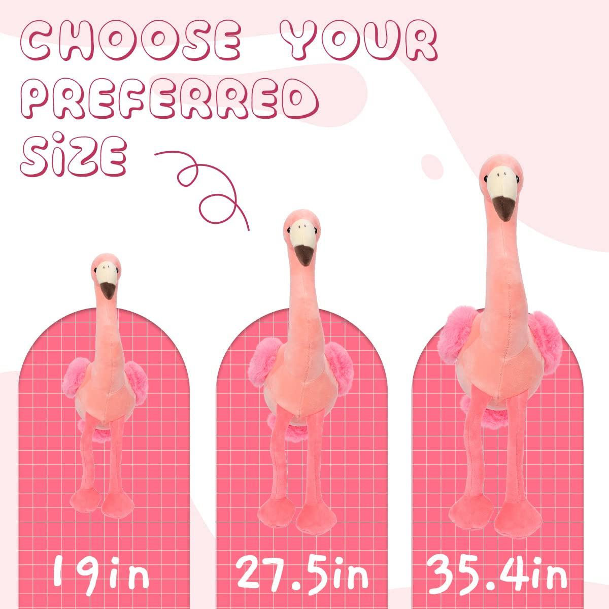 Alayger Cute Stuffed Flamingo Plush Toy, 19" Super Soft Pink Flamingo Plushies Animal for Girls - Image 5