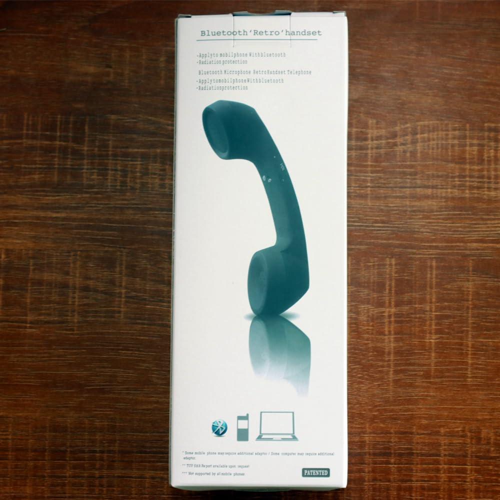 ENJOY-UNIQUE Retro Phone Handset for Cell Phone, Wireless Bluetooth Retro Telephone Handset Mic Headphones Comfort Retro Cell Phone Handset Mic Speaker Phone Call Receiver - Image 8