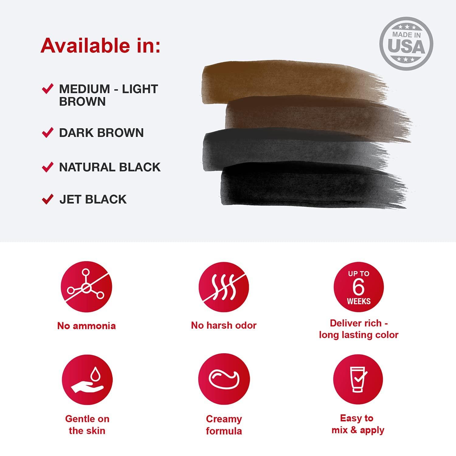 Godefroy Barbers Choice 3 Application Beard and Mustache Dye For Men, 6 weeks of Cover For Gray Facial Hair, Jet Black - Image 6