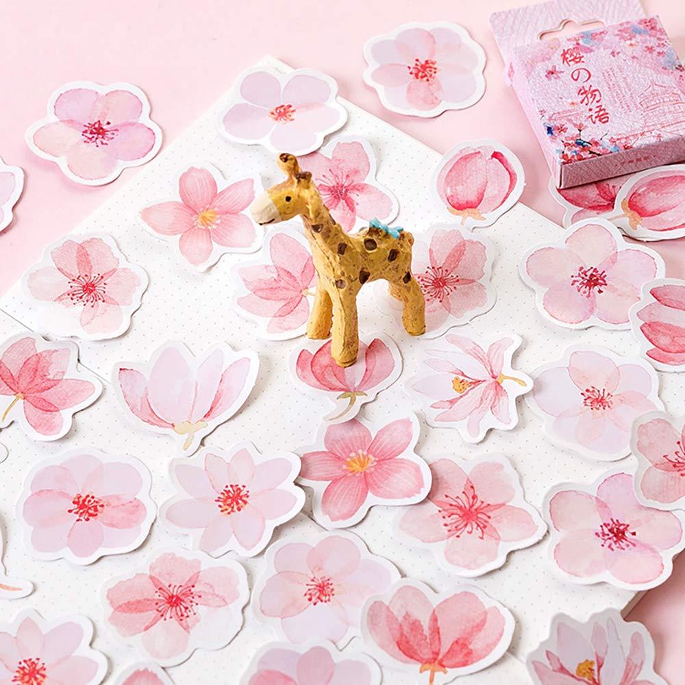 45PCS Small Scrapbooks Laptop Stickers, Doraking Boxed Flowers Monogatari Stickers for Laptop, Scrapbooking, Suitcase, Wallet - Image 5