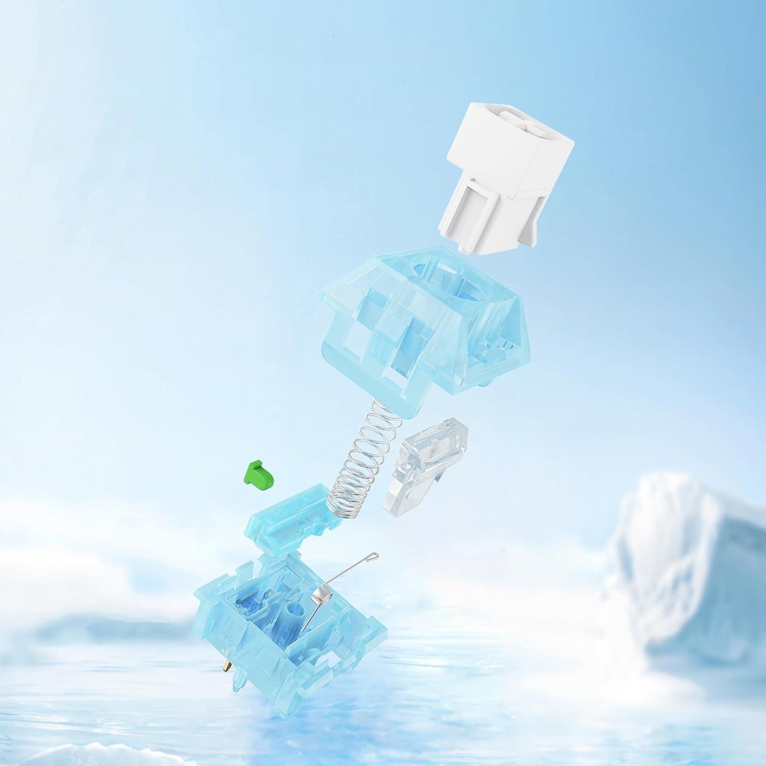 Kailh Arctic Fox Switch Clicky Mechanical Switch Clickies Alternative to Box Jade Box Navy for Mechanical Gaming Keyboard, 5-Pin Switches (35 Pcs) - Image 3