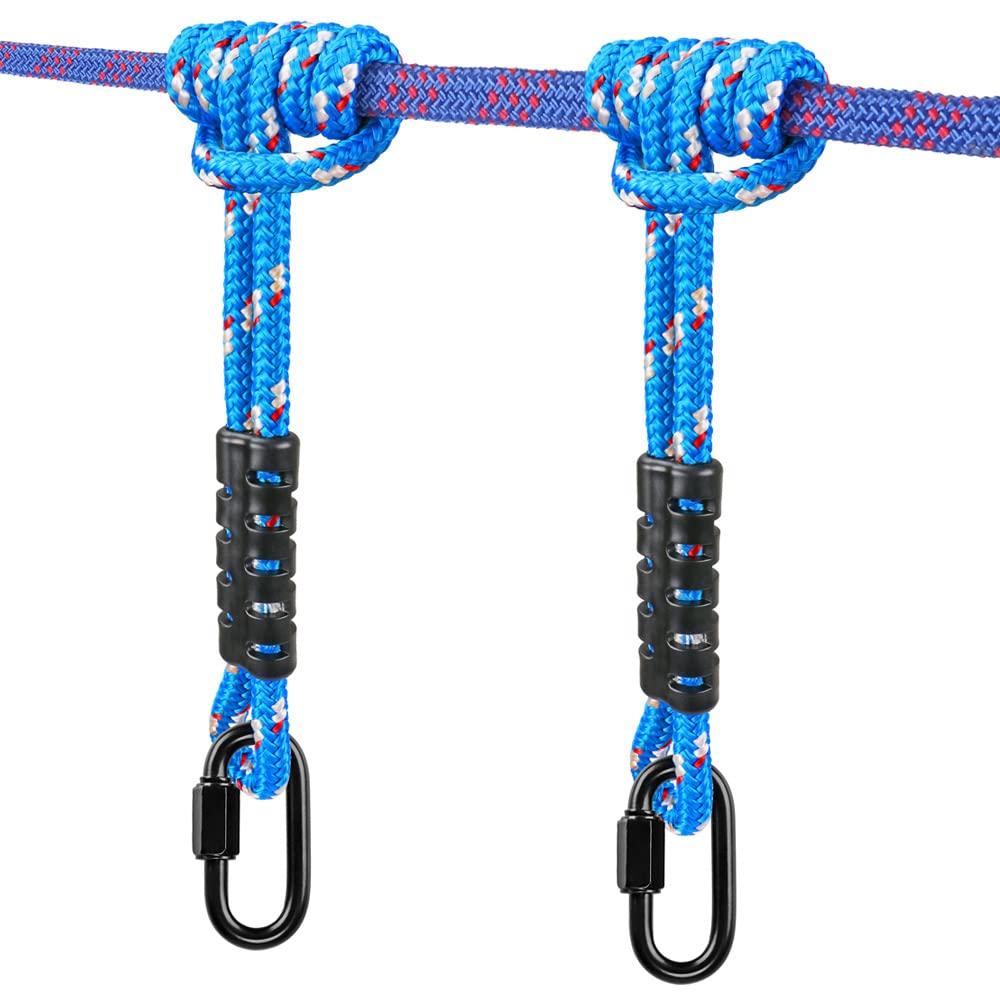 BeneLabel Poseidon Series Sewn Prusik Loops Ropes, Safety, 19", Diameter 2/5", 2 Pack, Blue - Image 2