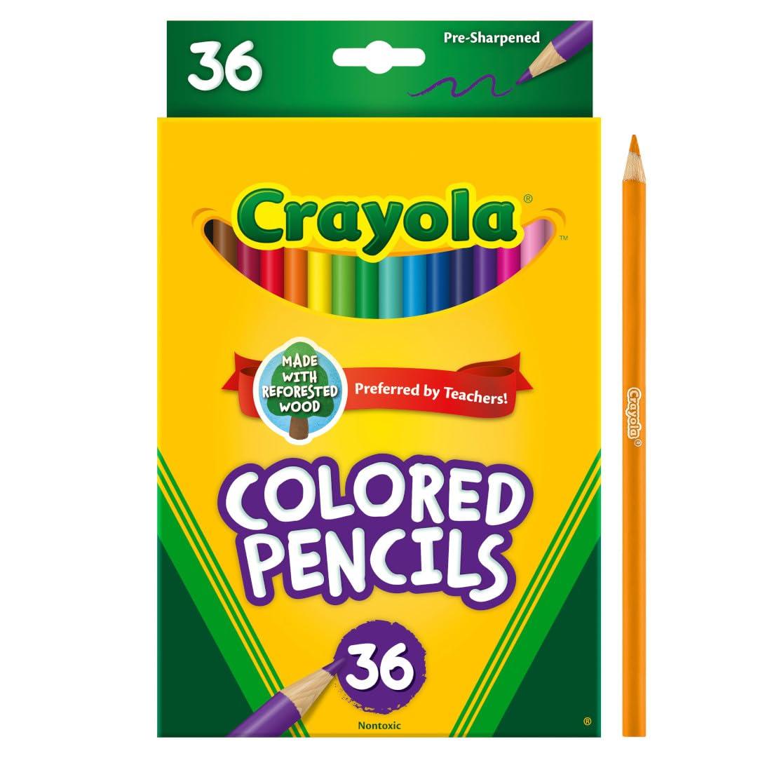 Crayola Colored Pencils (36ct), Kids Pencil Set, Back to School Essentials, Must Have Classroom Supplies for Kids, Pre-Sharpened Coloring Book Pencils, 3+ - Image 3