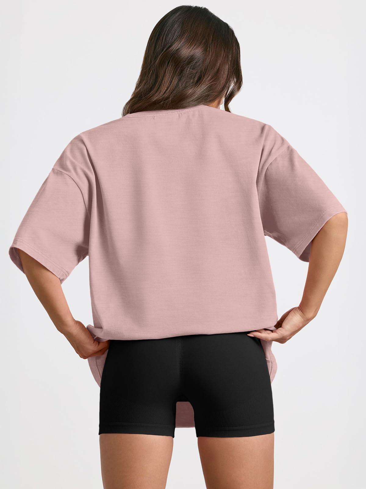 Trendy Queen Womens Oversized Summer T Shirts Fashion Workout Plus Size Tops Short Sleeve Beach Vacation Gym Clothes 2025 - Image 4
