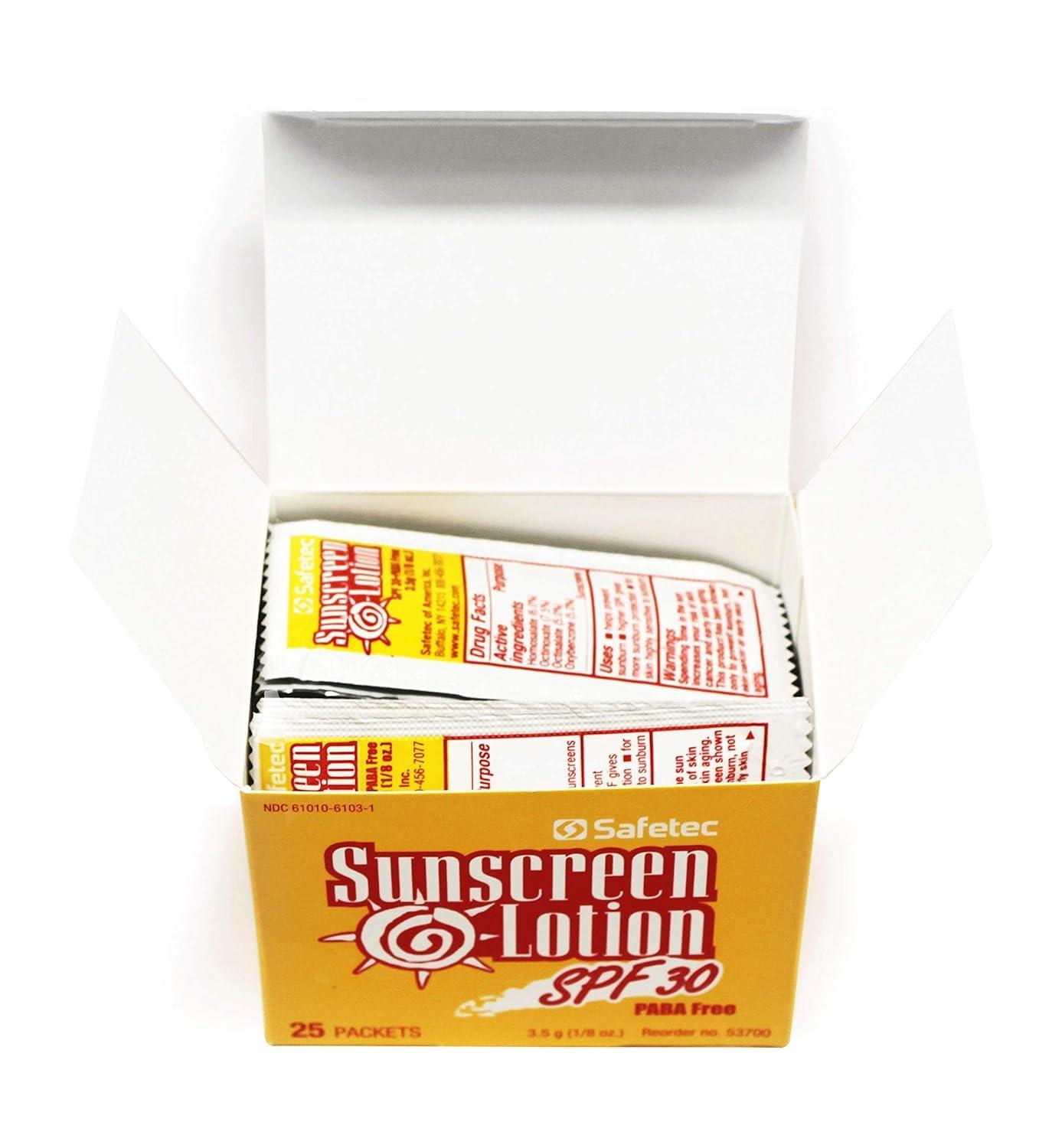 Safetec Sunscreen Lotion 1000 Packets SPF30+ and PABA-Free - Image 2