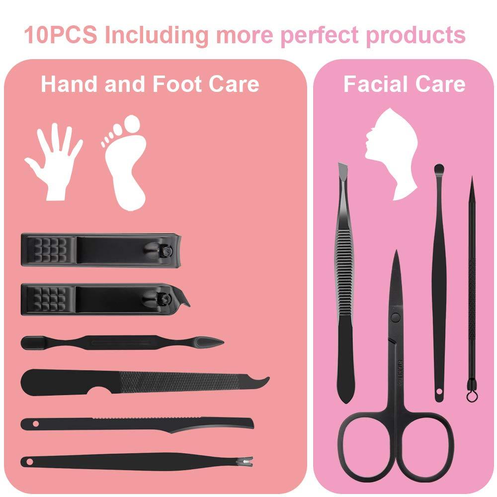 Manicure Kit, Okom Manicure Set, Mens Grooming Kit, Nail Care Set, Manicure Kit for Men and Women, Nail Kit,Grooming Kit,Manicure Set Nail Clippers File,Nail Clipper Set,Gifts for Men,Fathers Day Gift - Image 2