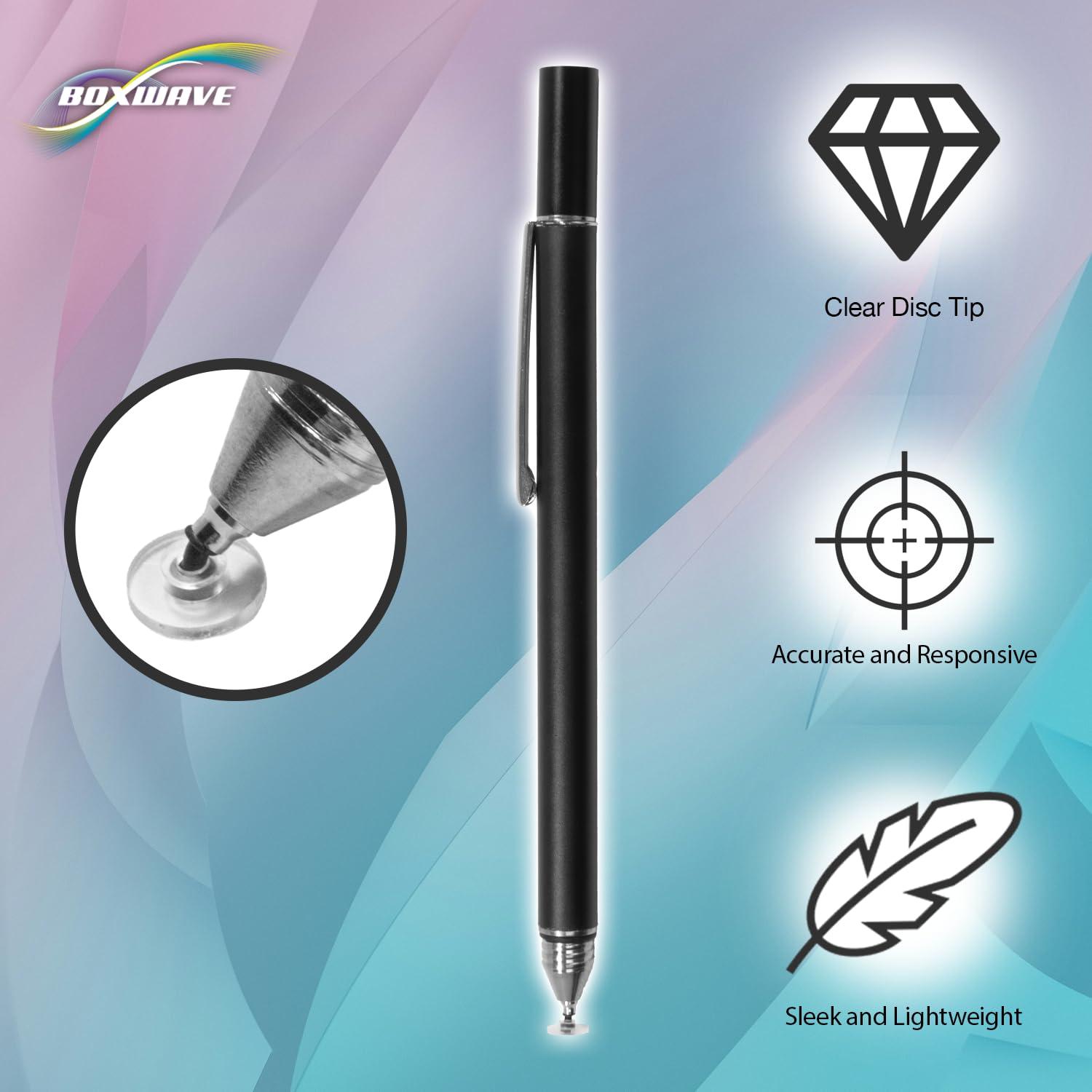 BoxWave Stylus Pen Compatible with Simbans PicassoTab X (10.1 in) - FineTouch Capacitive Stylus, Super Precise Stylus Pen - Jet Black - Image 4
