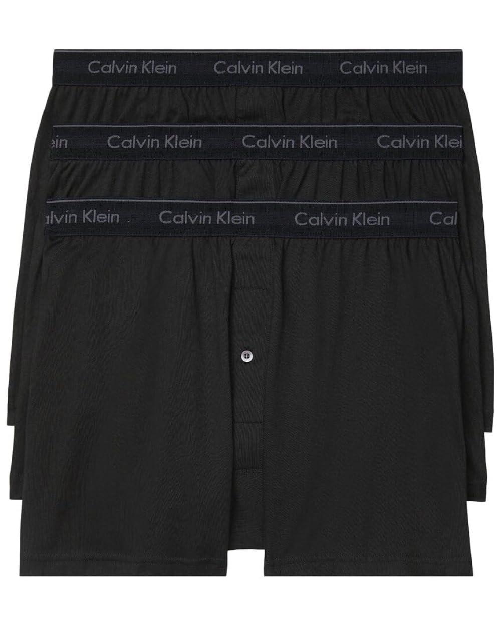 Calvin Klein Men's Cotton Classics 3-Pack Knit Boxer