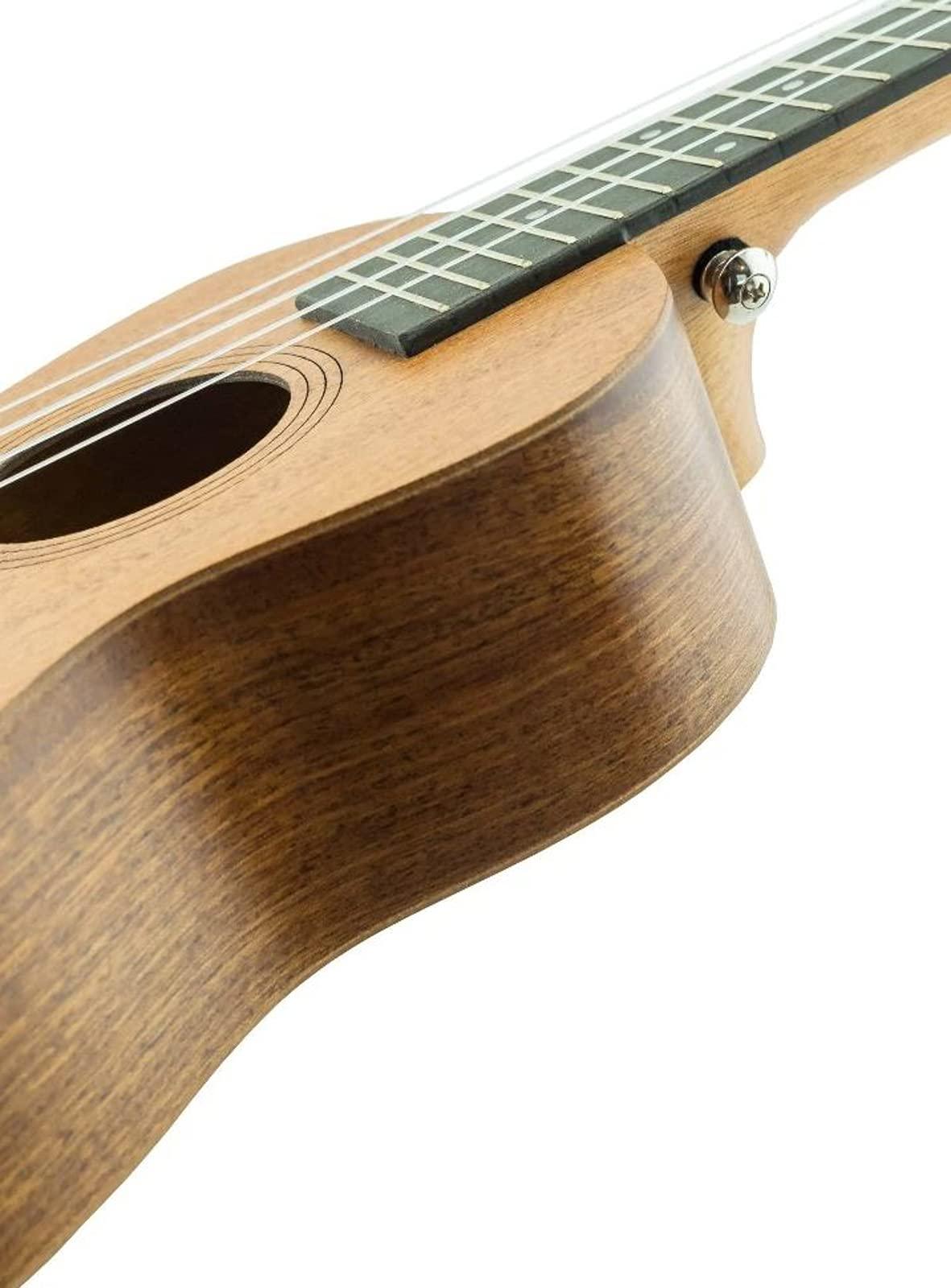 Vault UK-100 Arched Back Concert Ukulele Bundle with Gig Bag, Tuner, Strap, and Austin Bazaar Instructional DVD - Image 6
