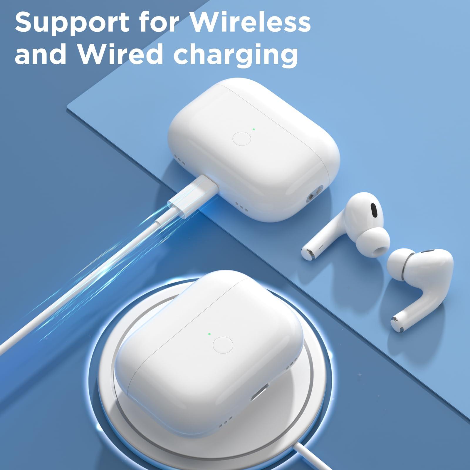 Wireless Charging Case for AirPods Pro 1st / 2nd Gen with Type-C Charging Port, Compatible with AirPod Pro 2nd Generation Replacement Case, with Blue-Tooth Sync Button, No Earbuds - Image 5