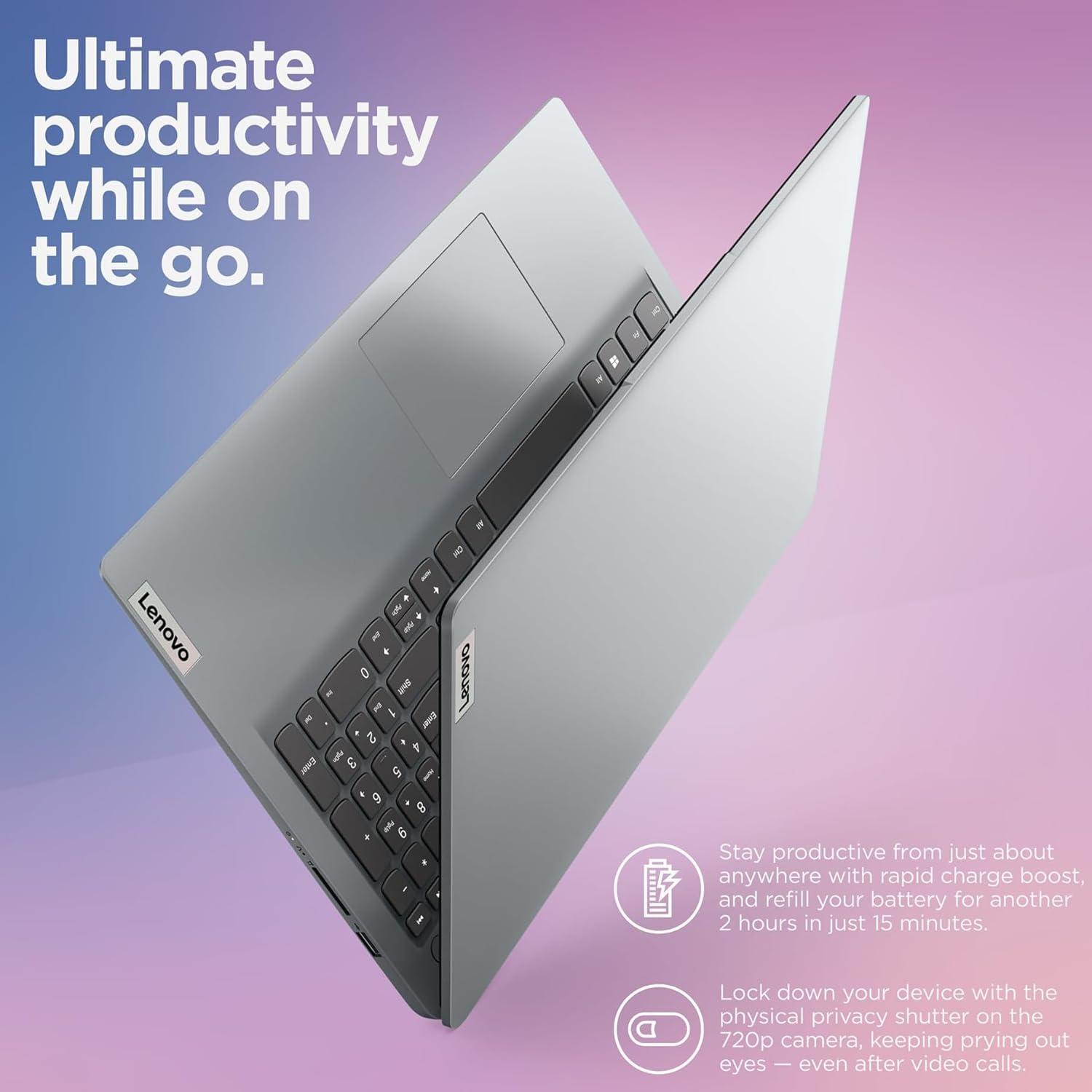 Lenovo 2025 Touchscreen Laptop, 40GB RAM, 1.5TB SSD (1TB PCIe SSD withHP P500 512GB Portable SSD), Intel Core i3-1215U CPU, Windows 11, Business and Home Lover Laptop with Microsoft Office Suite - Image 7