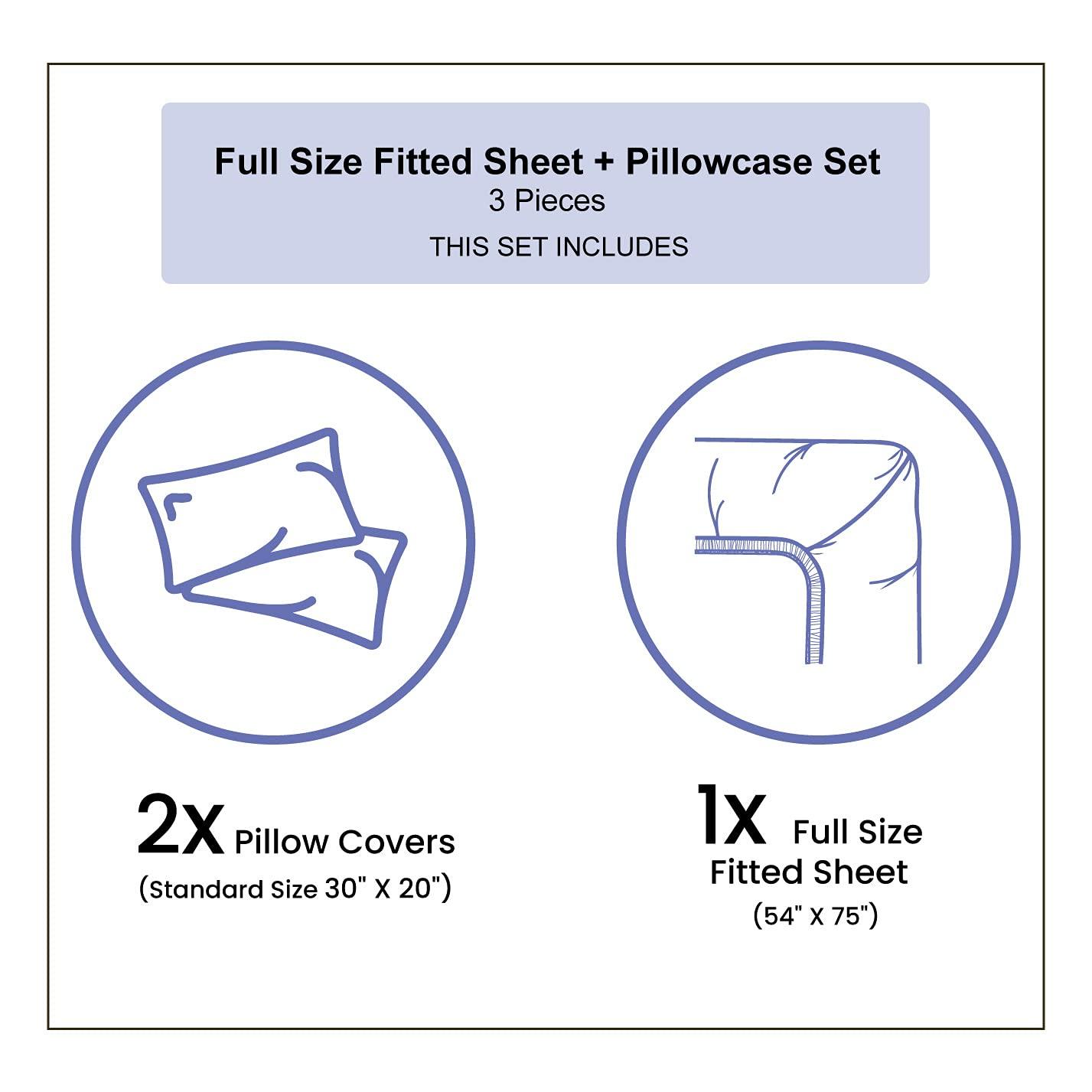 Ambesonne Retro Fitted Sheet & Pillow Sham Set, Lingerie Pattern Brassiere and Panties with Hearts Women`s Fashion Underwear, Decorative Printed 3 Piece Bedding Decor Set, Full, Black Fuchsia White - Image 3