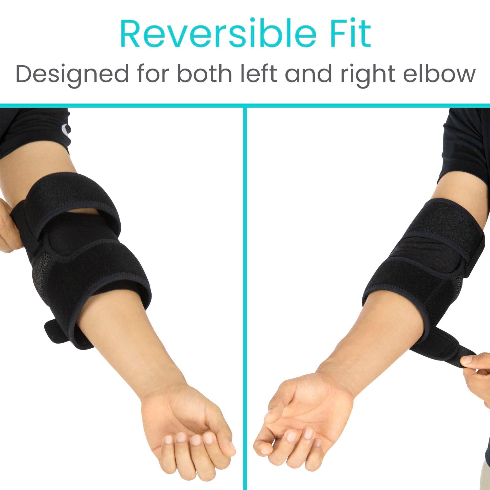 Vive Elbow Brace - Tennis Compression Sleeve - Wrap for Golfers, Bursitis, Left or Right Arm - Tendonitis Support Strap for Golf, Men and Women - Epicondylitis and Sports Recovery - Image 5