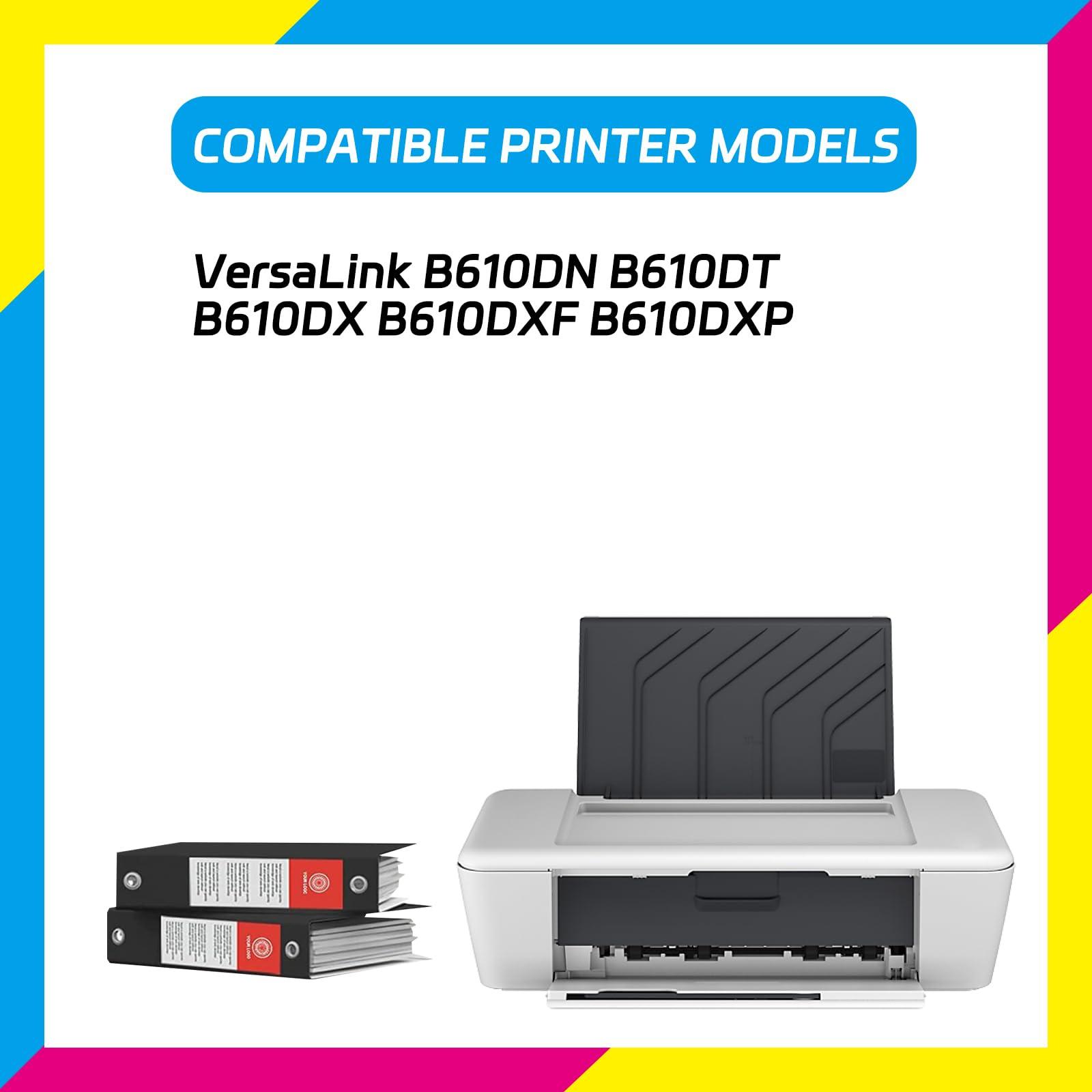 B610 Toner Cartridge Compatible for Xerox VersaLink B610DN B610DT B610DX B610DXF B610DXP Printers, High Yield 26000 Pages, with Chip High-Definition Printing (Black) - Image 2
