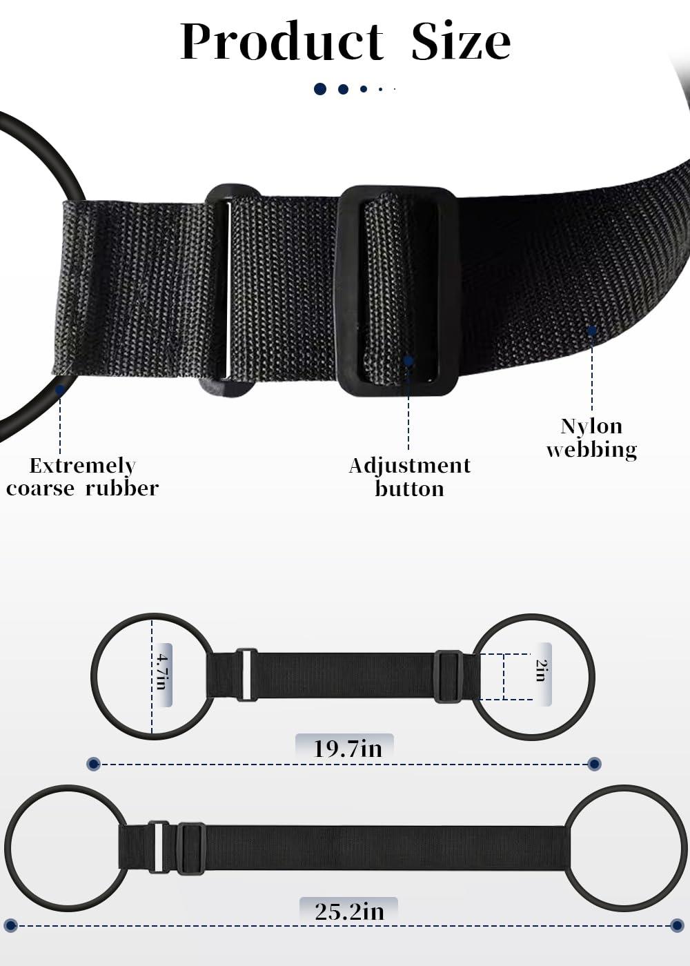 Luggage Straps Bag Bungee Luggage Straps Suitcase Adjustable Belt，Add a Bag Easy to Travel Suitcase Elastic Strap Belt Luggage Accessories(Black) - Image 4