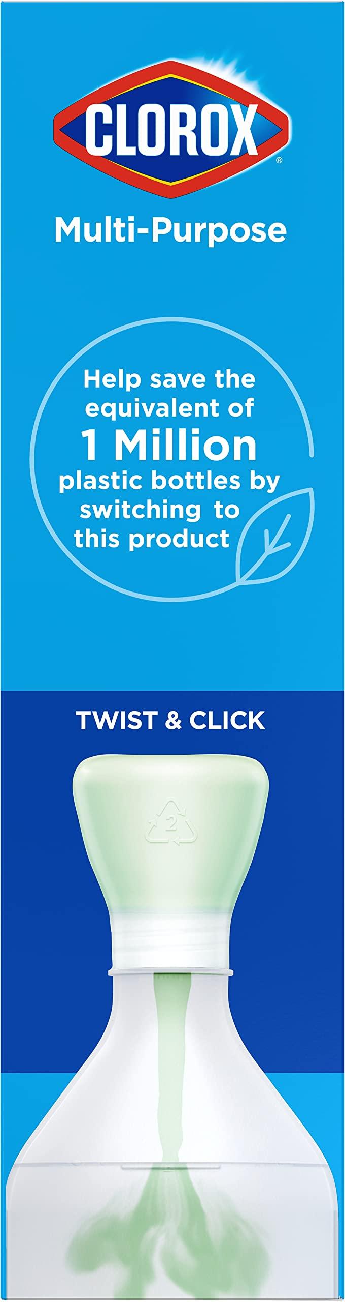 Clorox Multi-Purpose Spray Starter Kit 3x1.125fo, Household Essentials, Concentrated Refill + 20fo Spray Bottle - Image 16