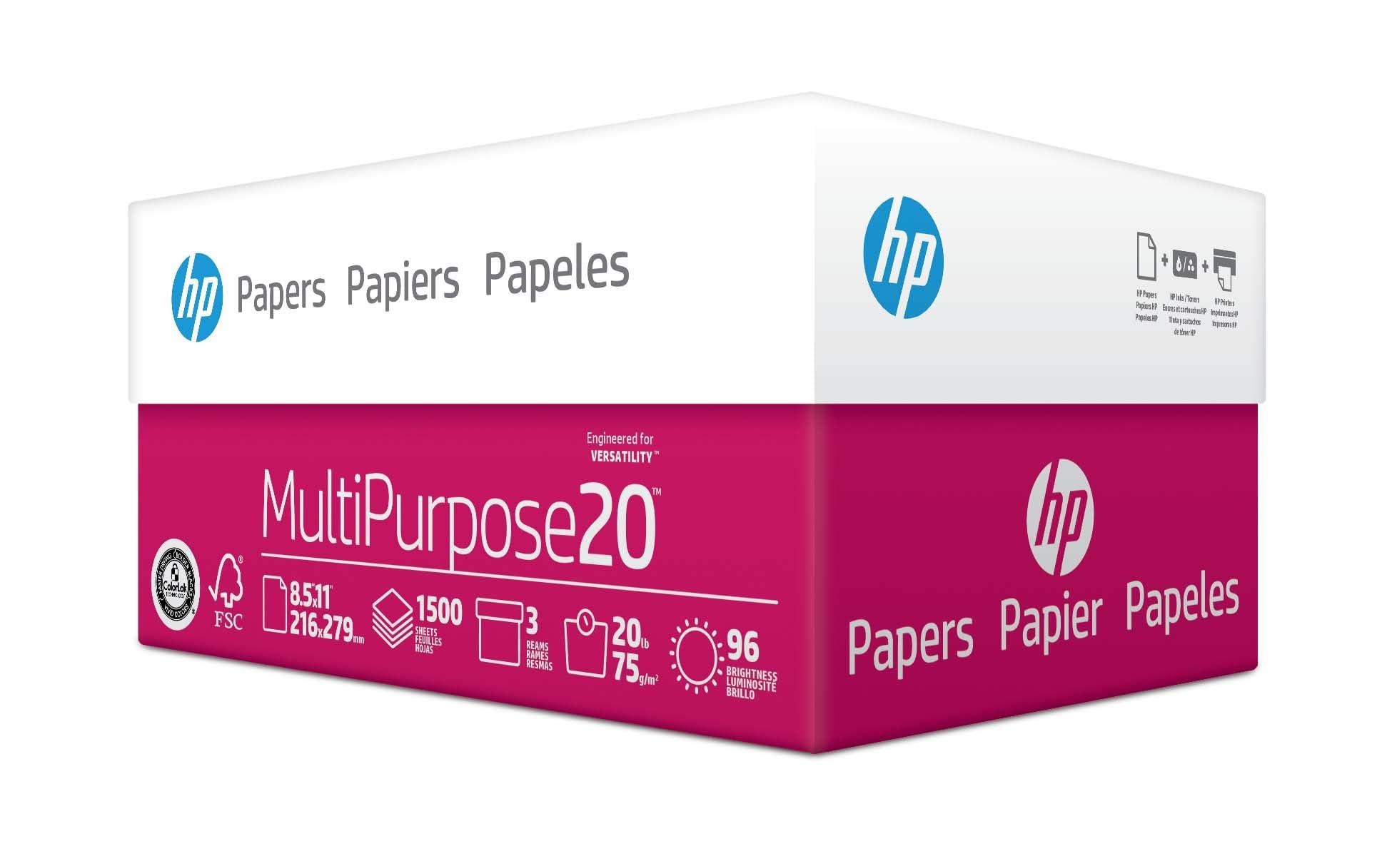 HP Printer Paper | 8.5 x 11 Paper | MultiPurpose 20 lb | 3 Ream Case - 1500 Sheets | 96 Bright | Made in USA - FSC Certified | 112530C - Image 5